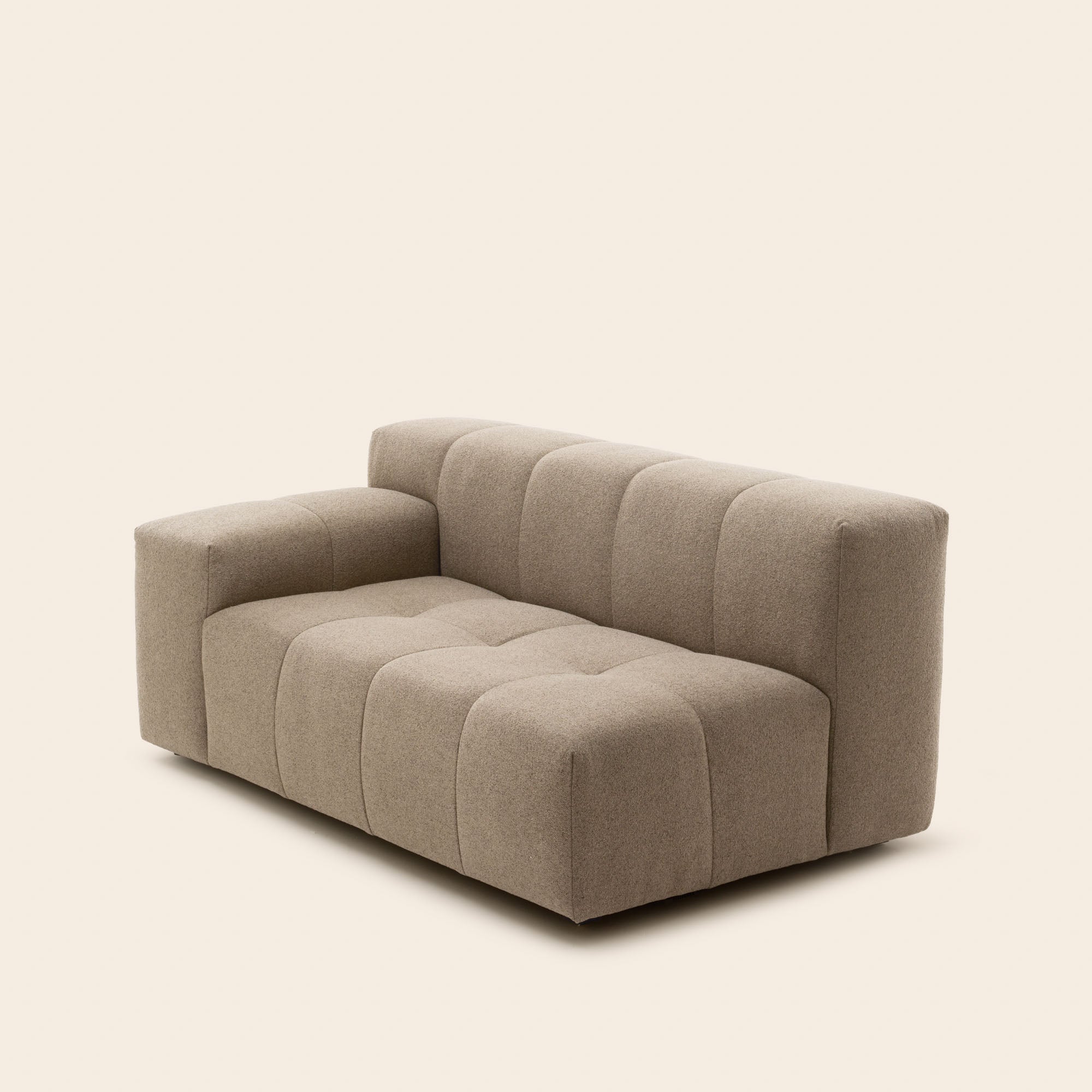 Canapé modulable accoudoir G UBERTO glory taupe
