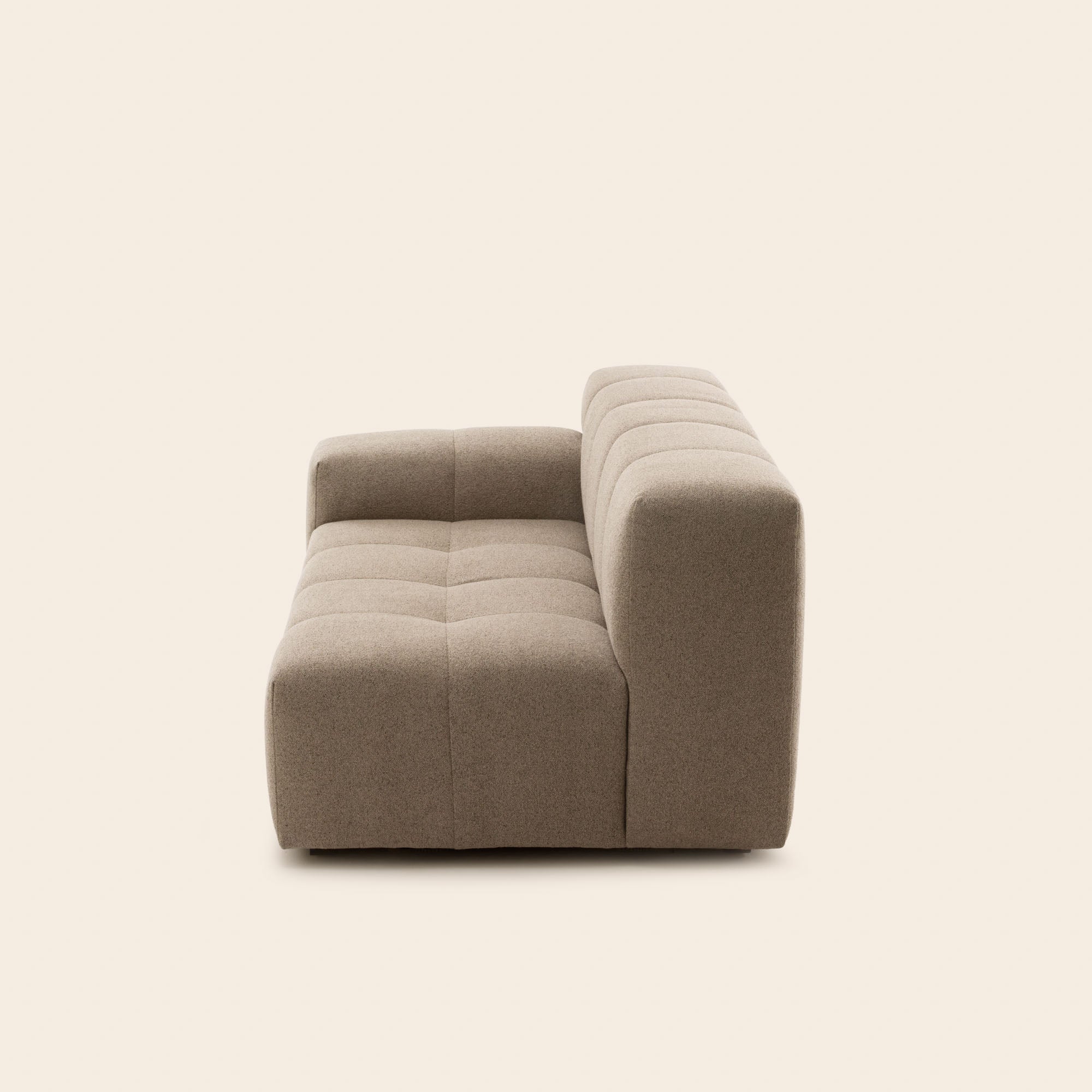 Canapé modulable accoudoir G UBERTO glory taupe