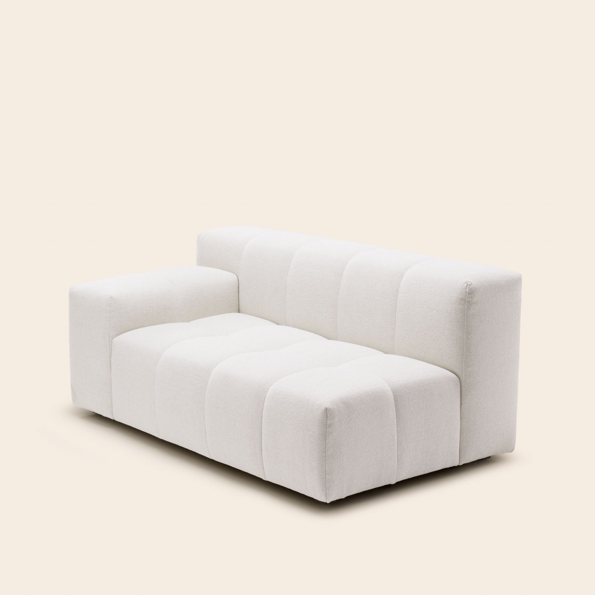 Canapé modulable accoudoir G UBERTO glory ivoire