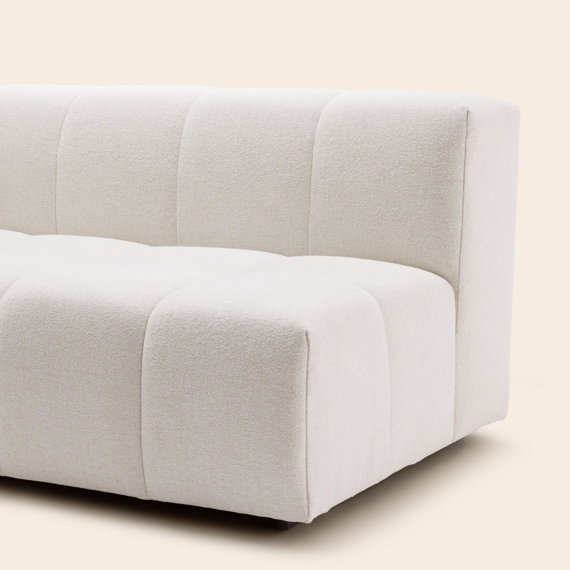 Canapé modulable accoudoir G UBERTO glory ivoire