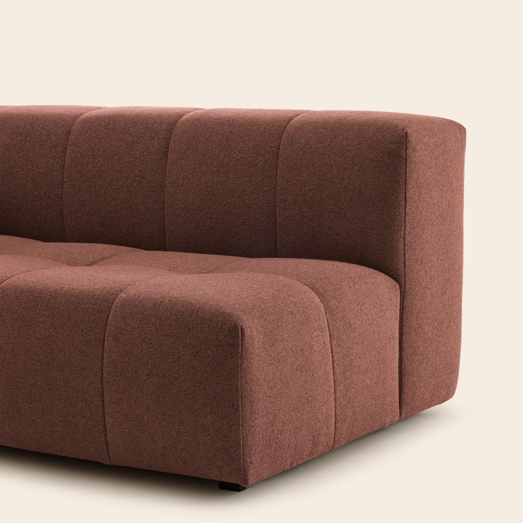 Canapé modulable accoudoir G UBERTO glory rouille