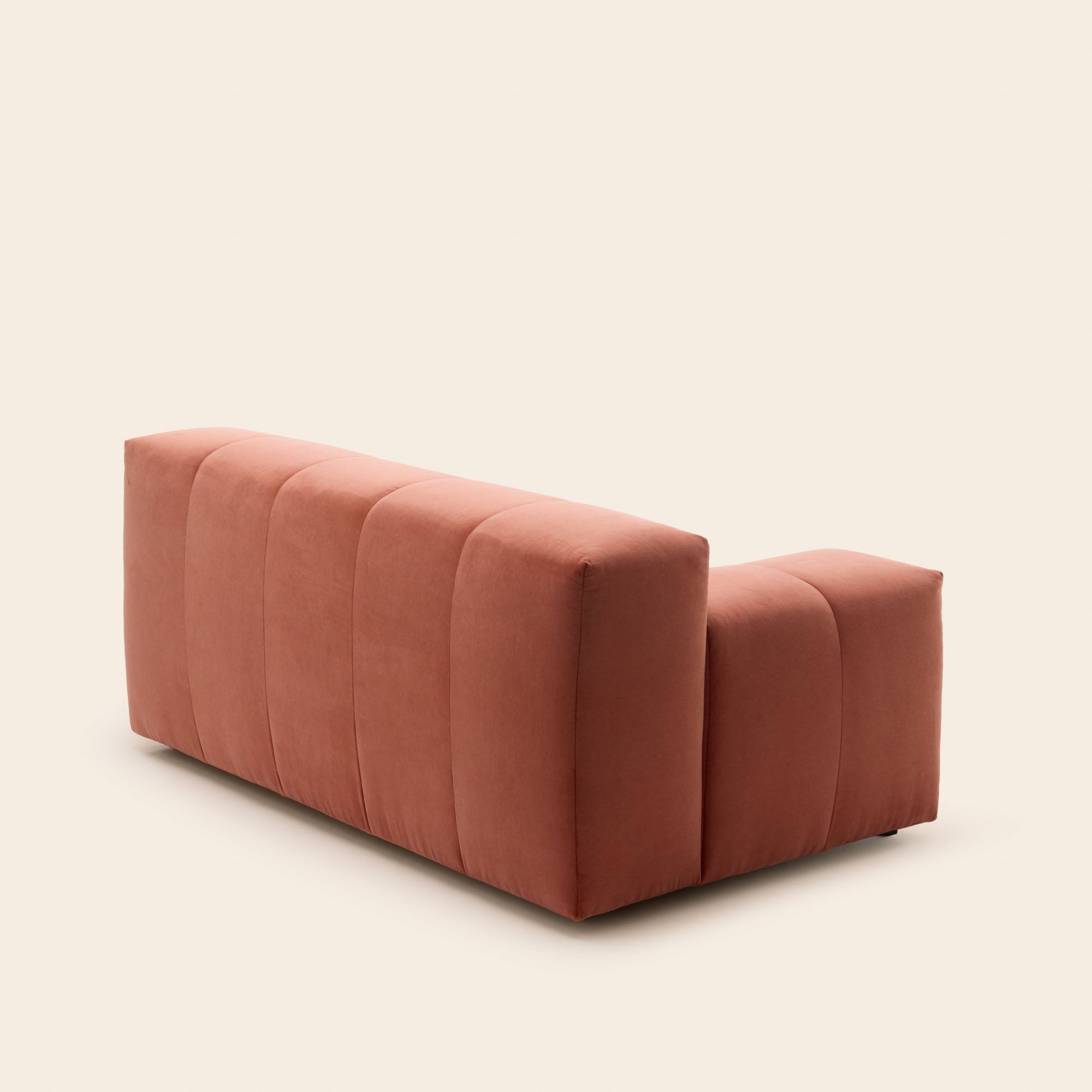 Canapé modulable accoudoir G UBERTO opal orange corail