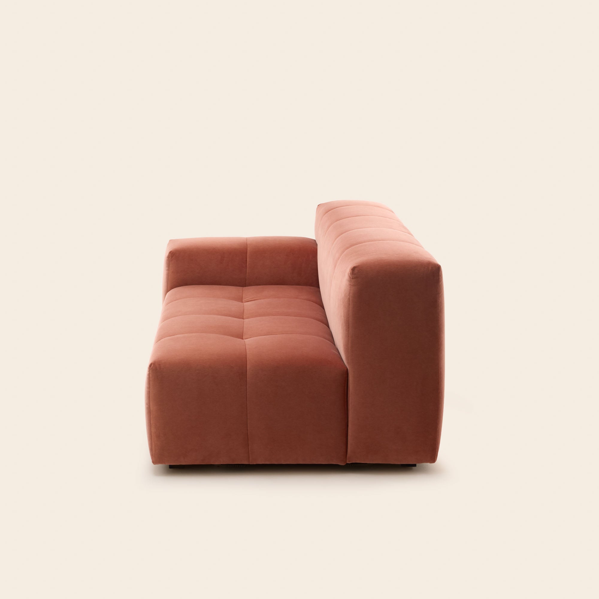 Canapé modulable accoudoir G UBERTO opal orange corail