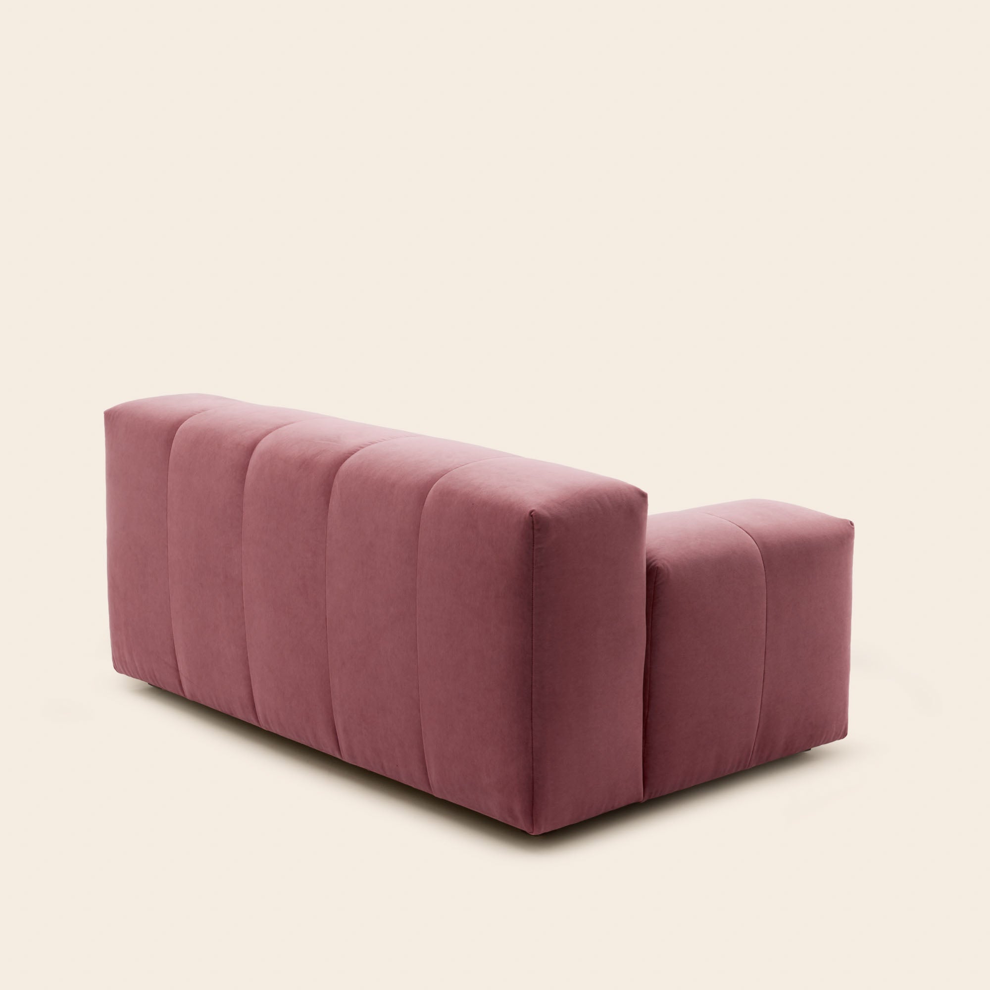 Canapé modulable accoudoir G UBERTO opal aubergine douce