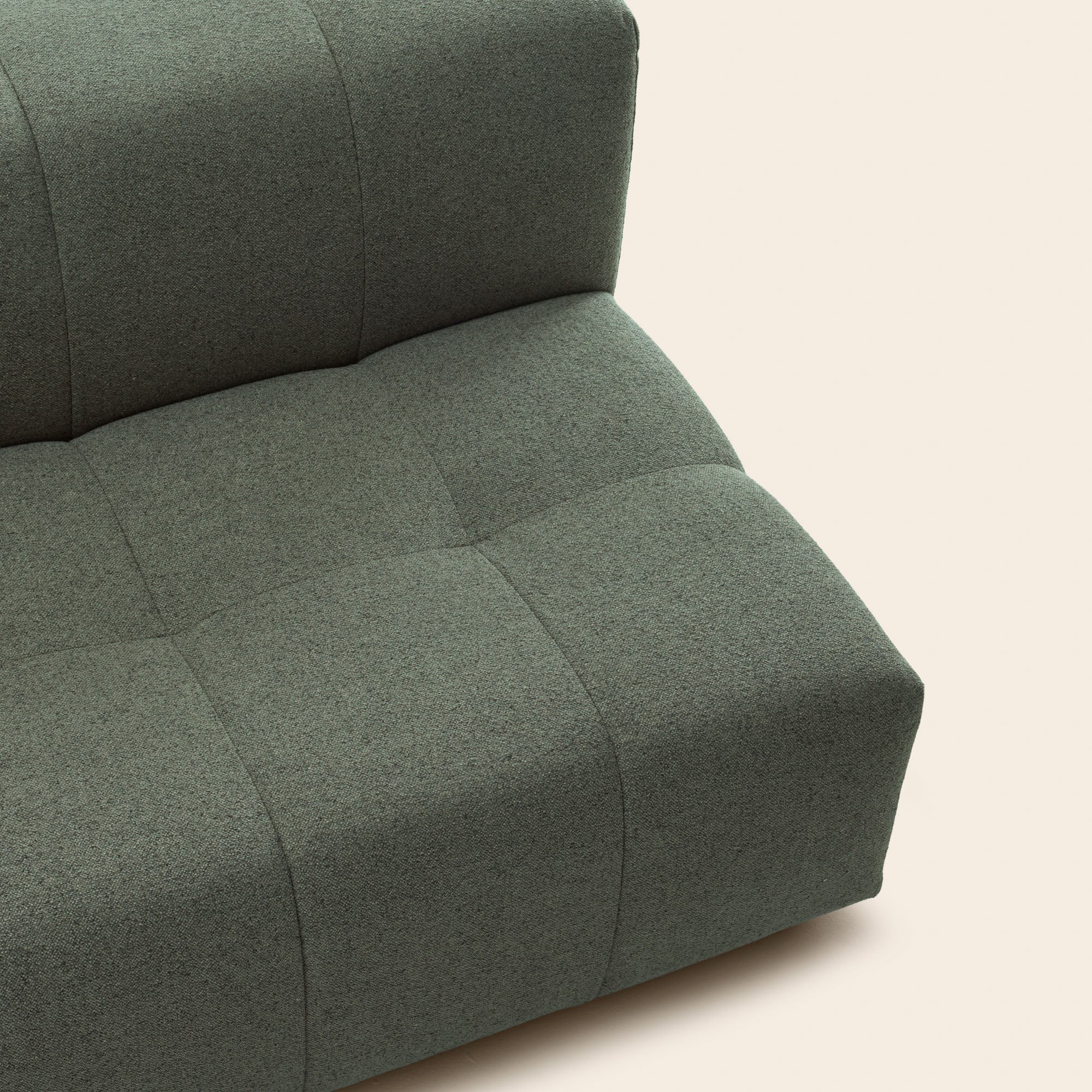 Canapé modulable accoudoir G UBERTO glory vert forêt