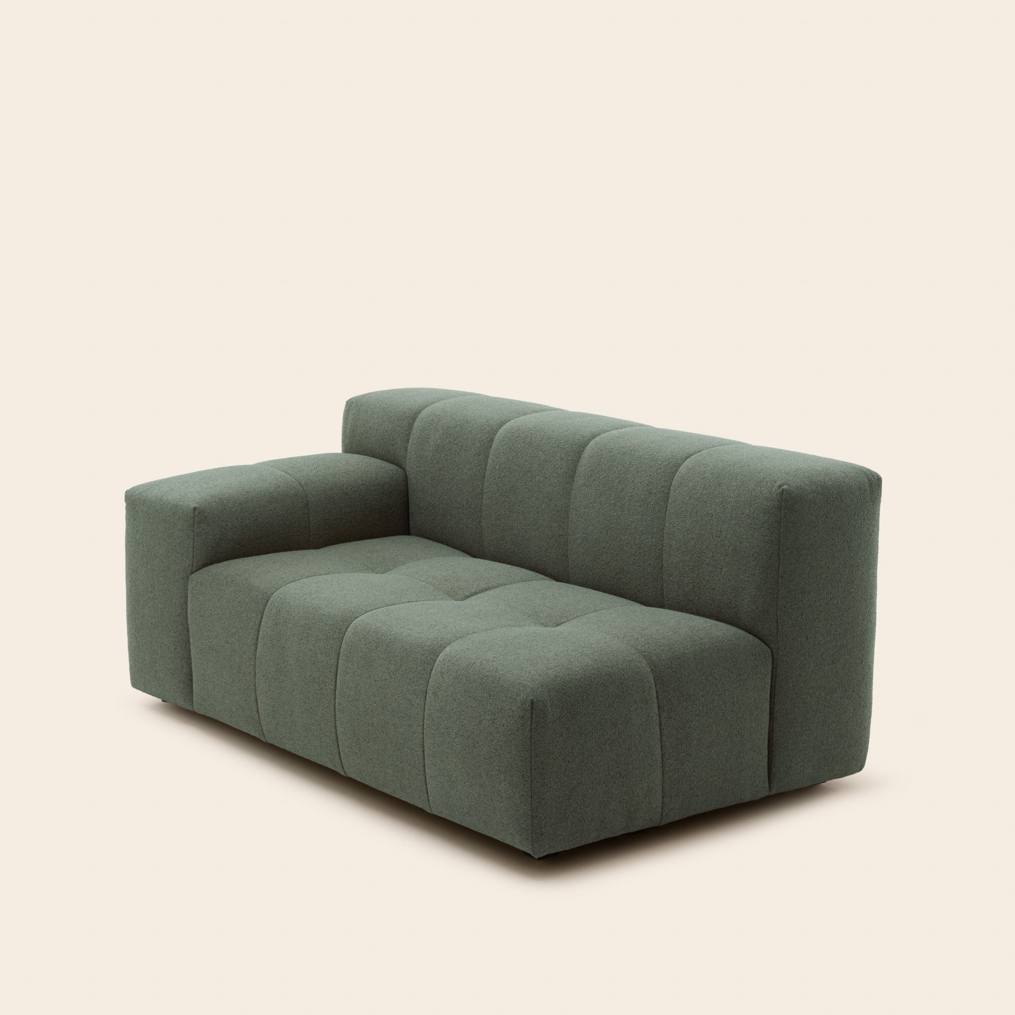 Canapé modulable accoudoir G UBERTO glory vert forêt