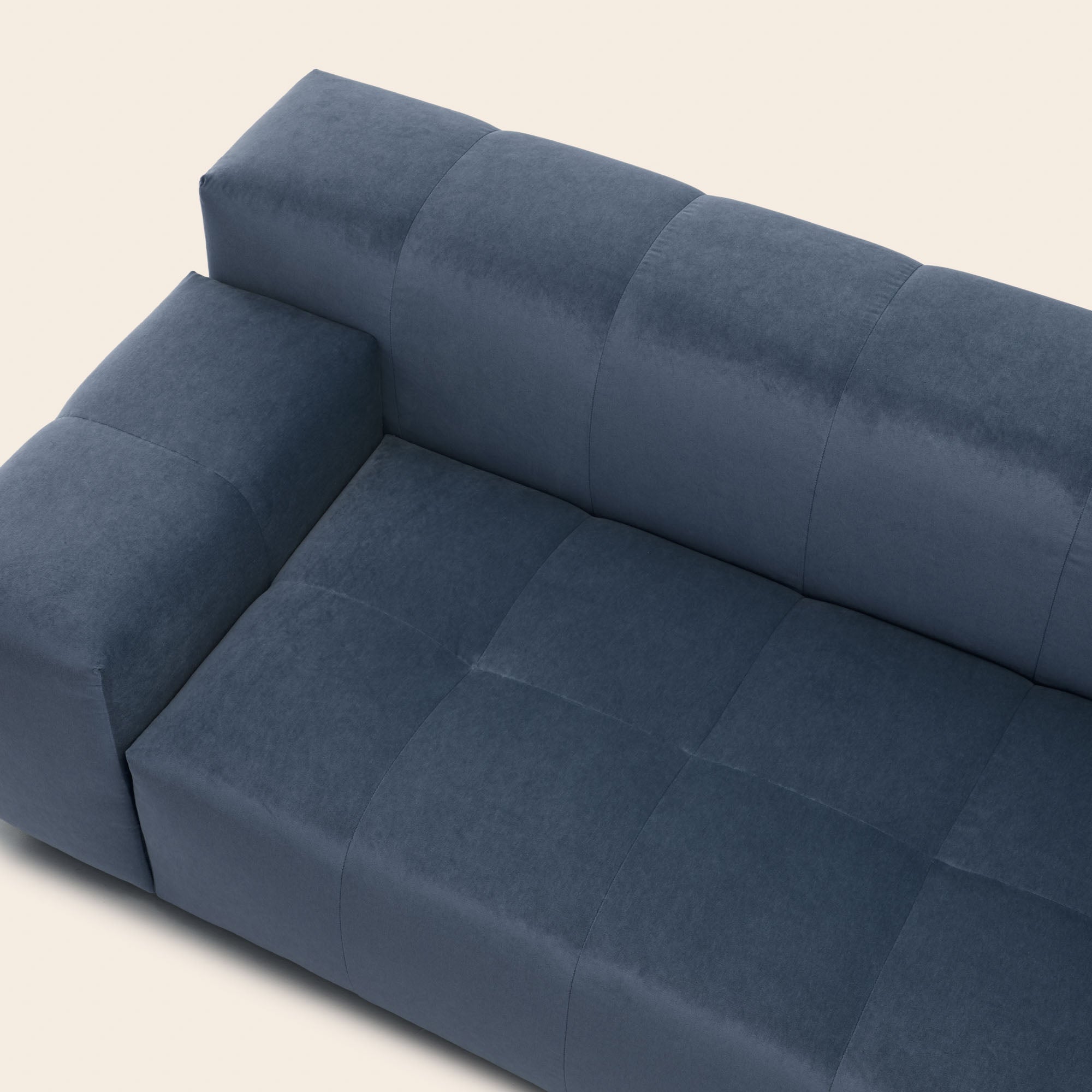 Canapé UBERTO opal bleu de gris