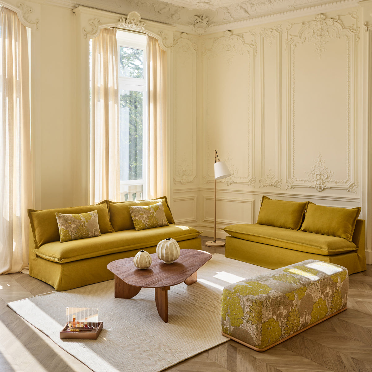 Banquette SALVINA barbate curry