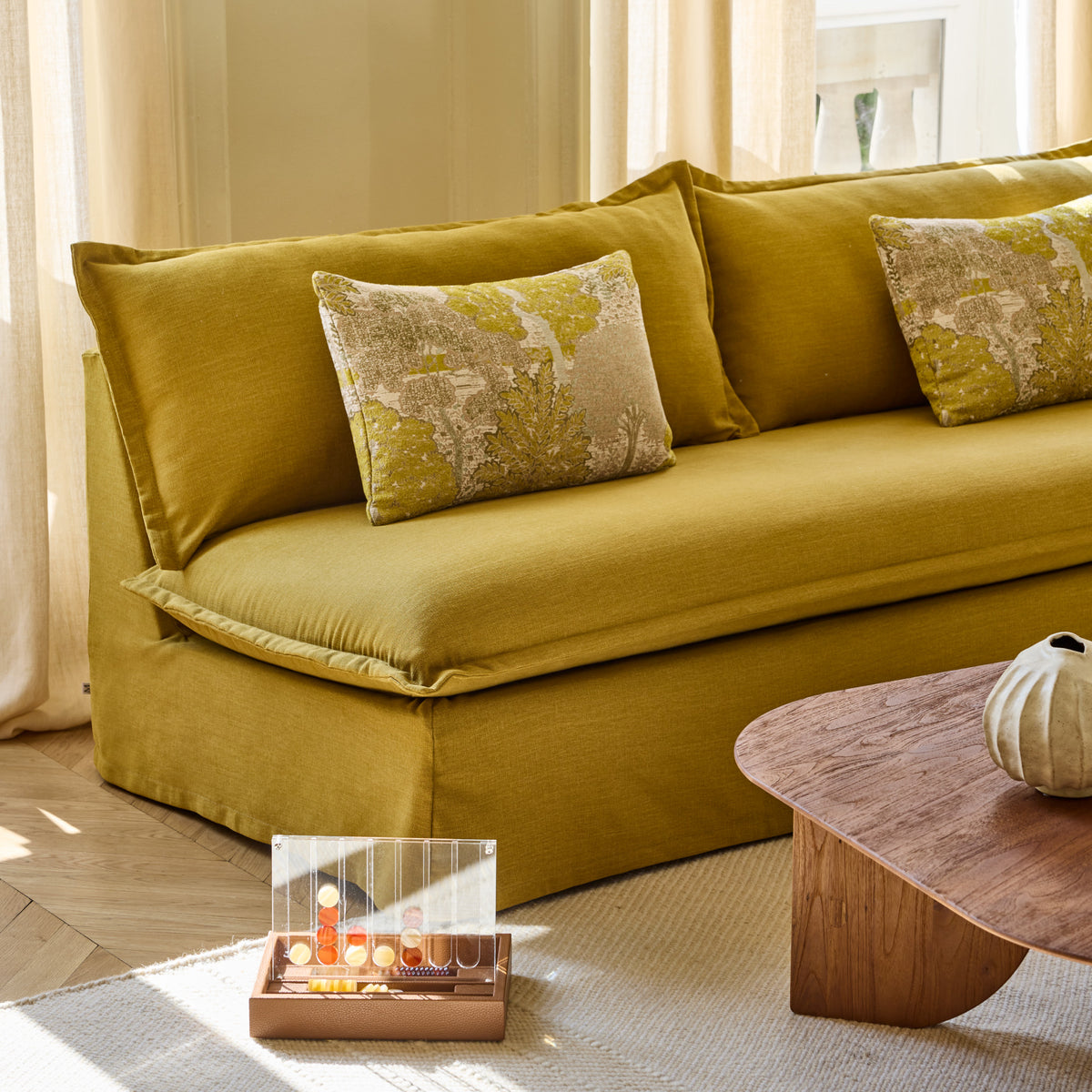 Banquette SALVINA barbate curry