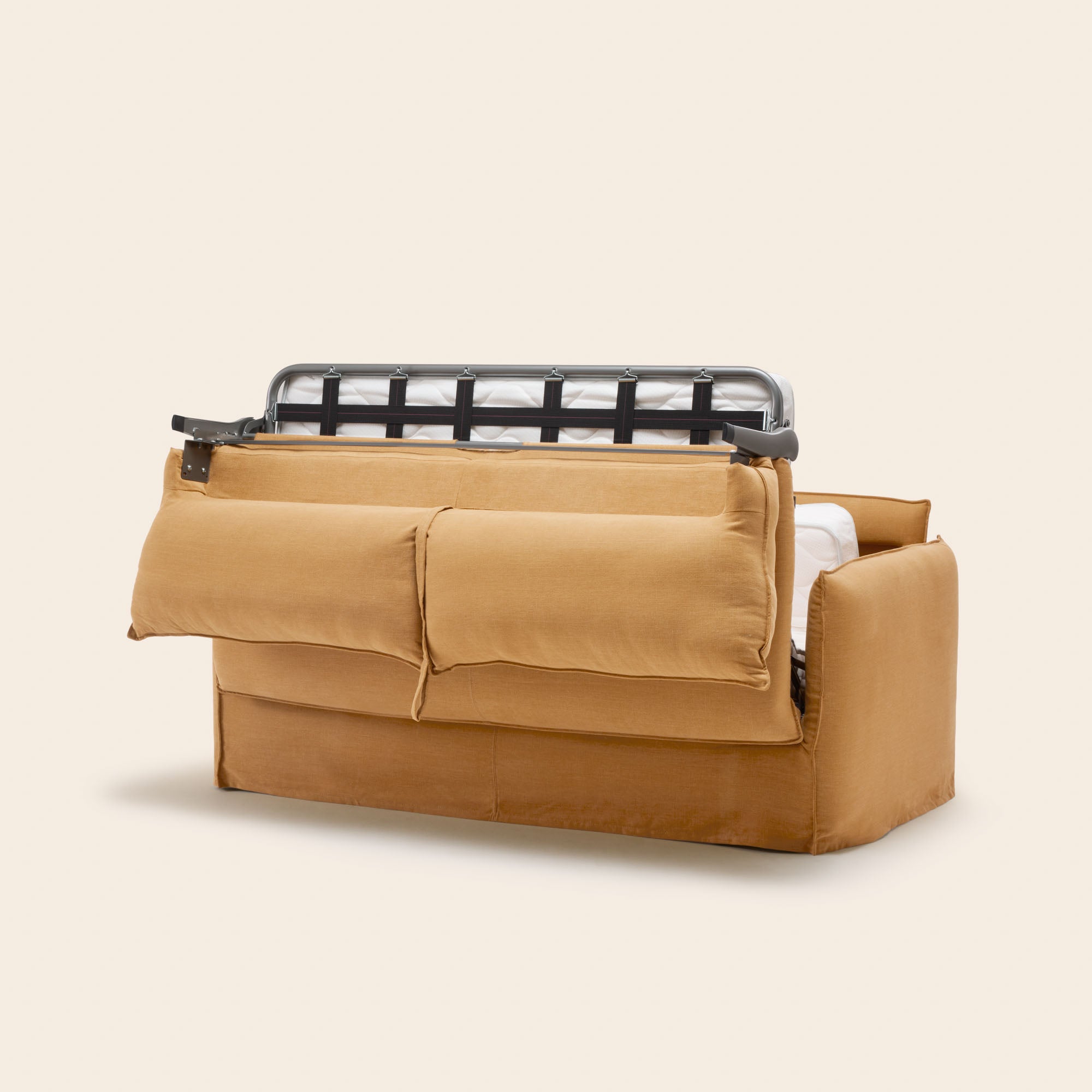Canapé convertible JANEL barbate caramel