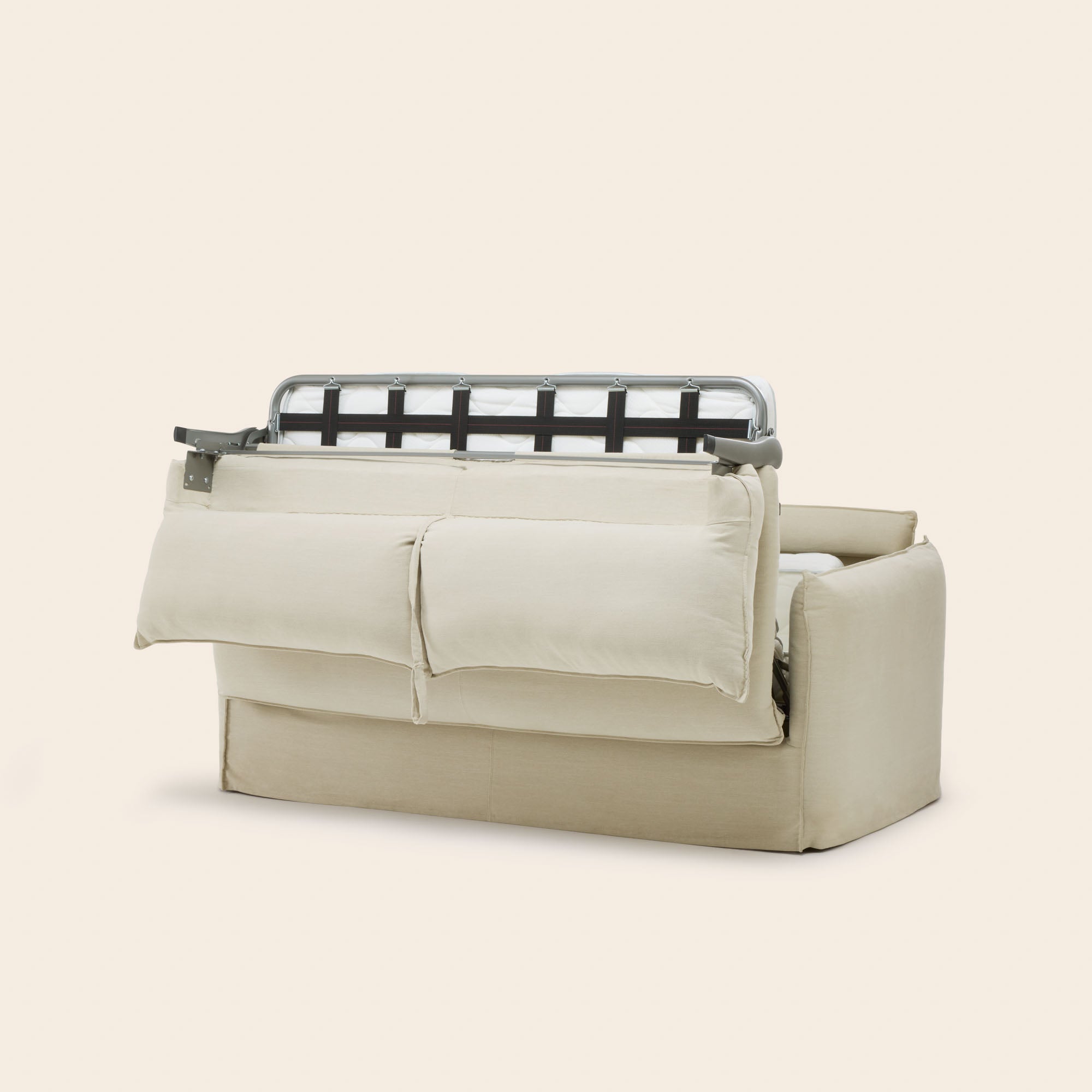 JANEL Barbate Cabrio-Sofa in warmem Beige