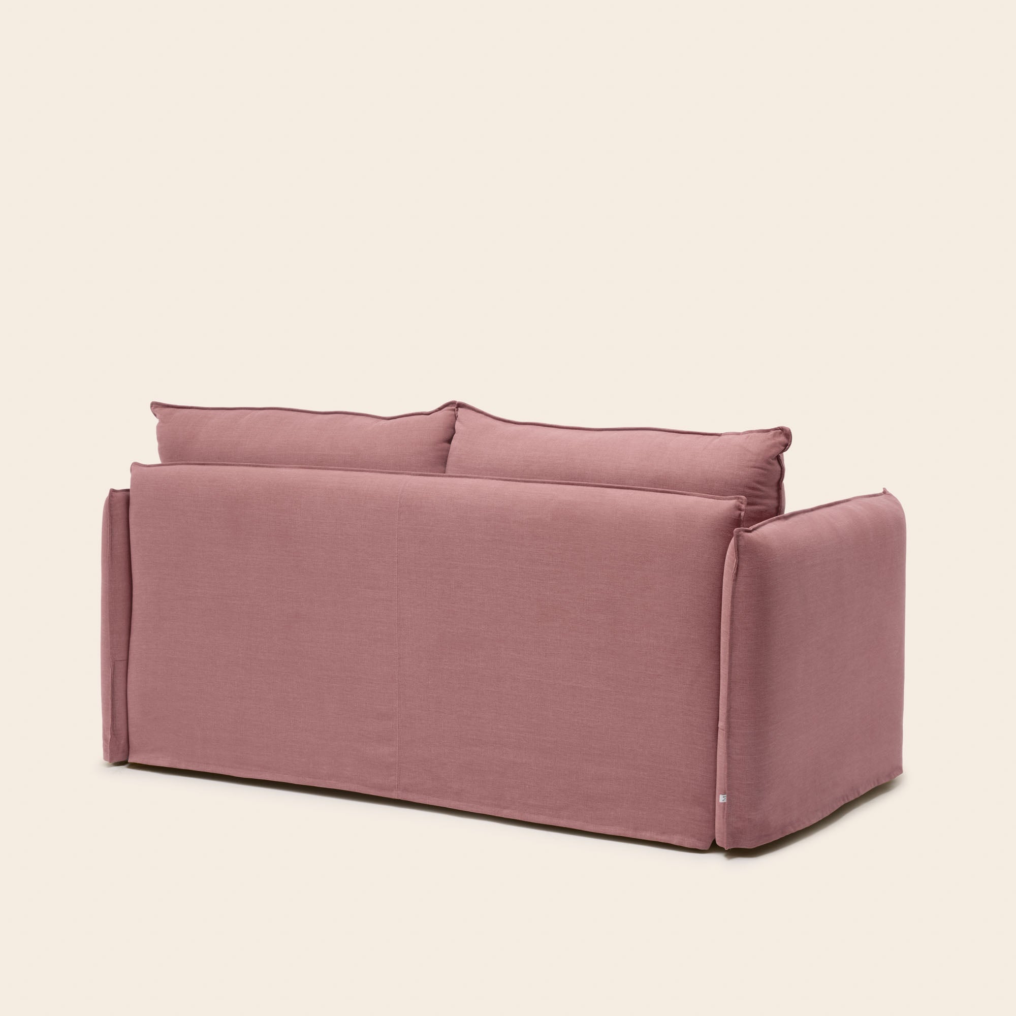 JANEL barbate antique pink convertible sofa