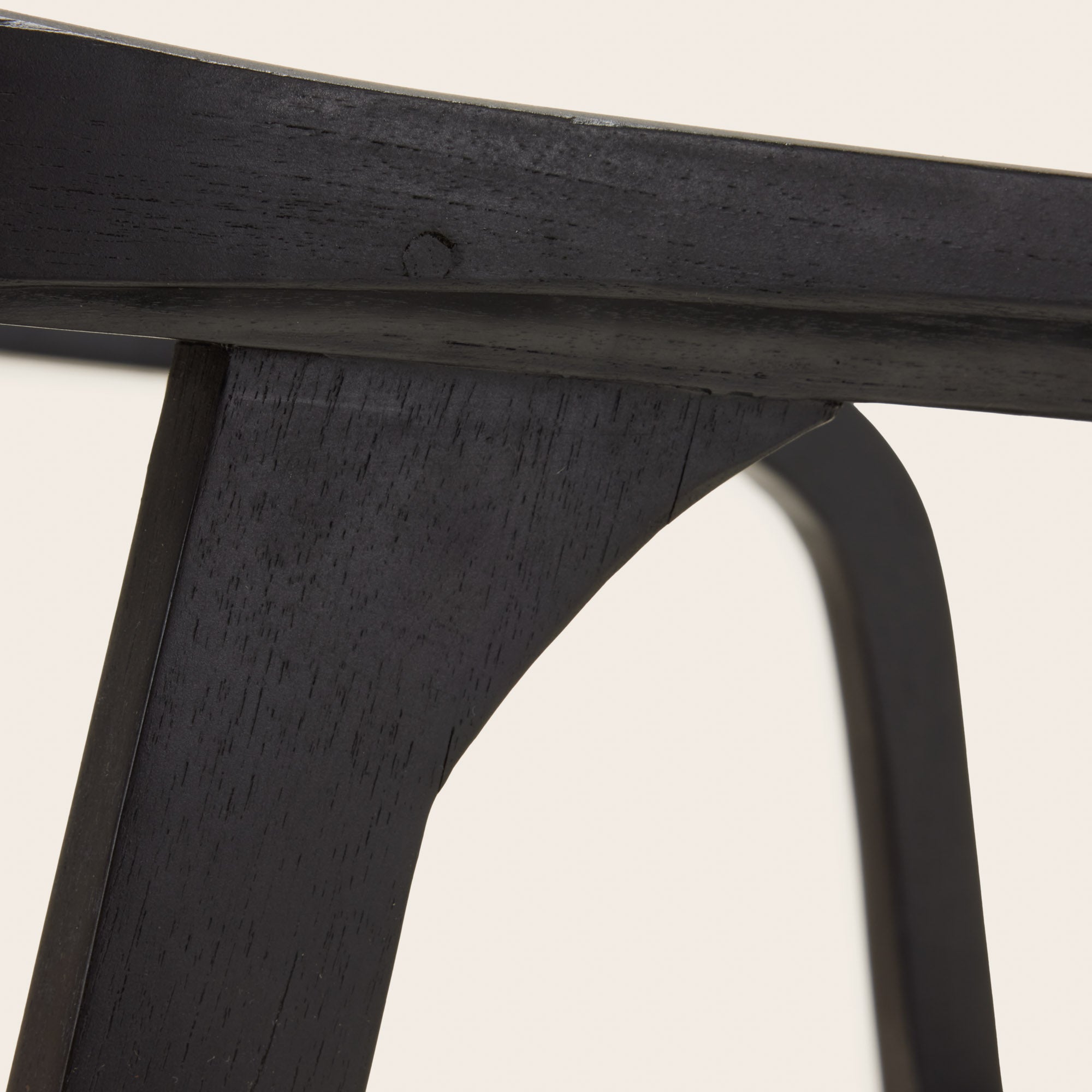 Chaise ALIXA teck recyclé et noir