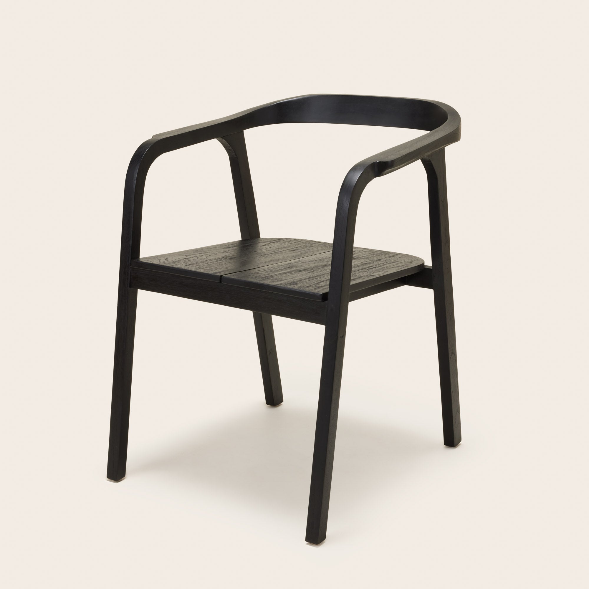 Chaise ALIXA teck recyclé et noir