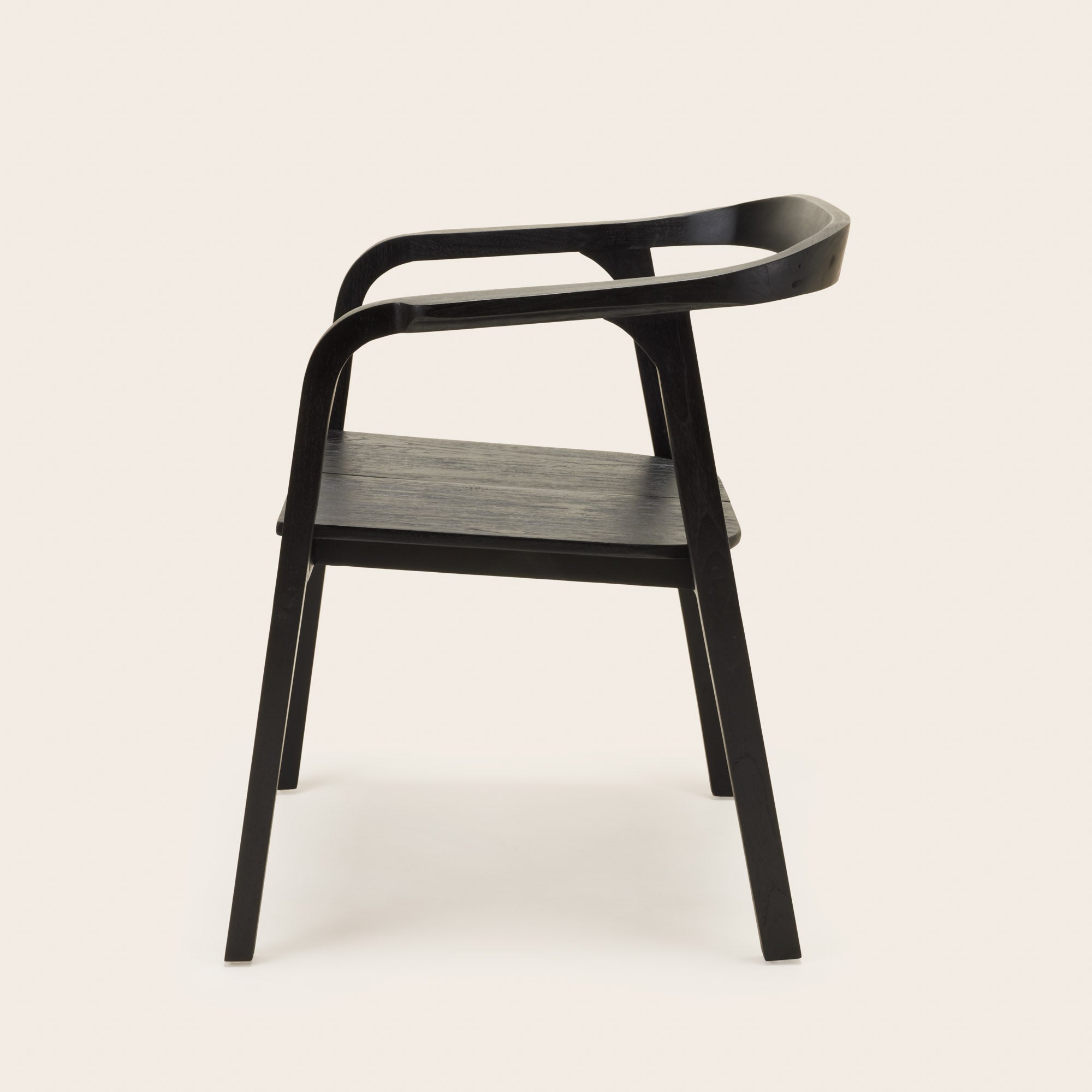 Chaise ALIXA teck recyclé et noir