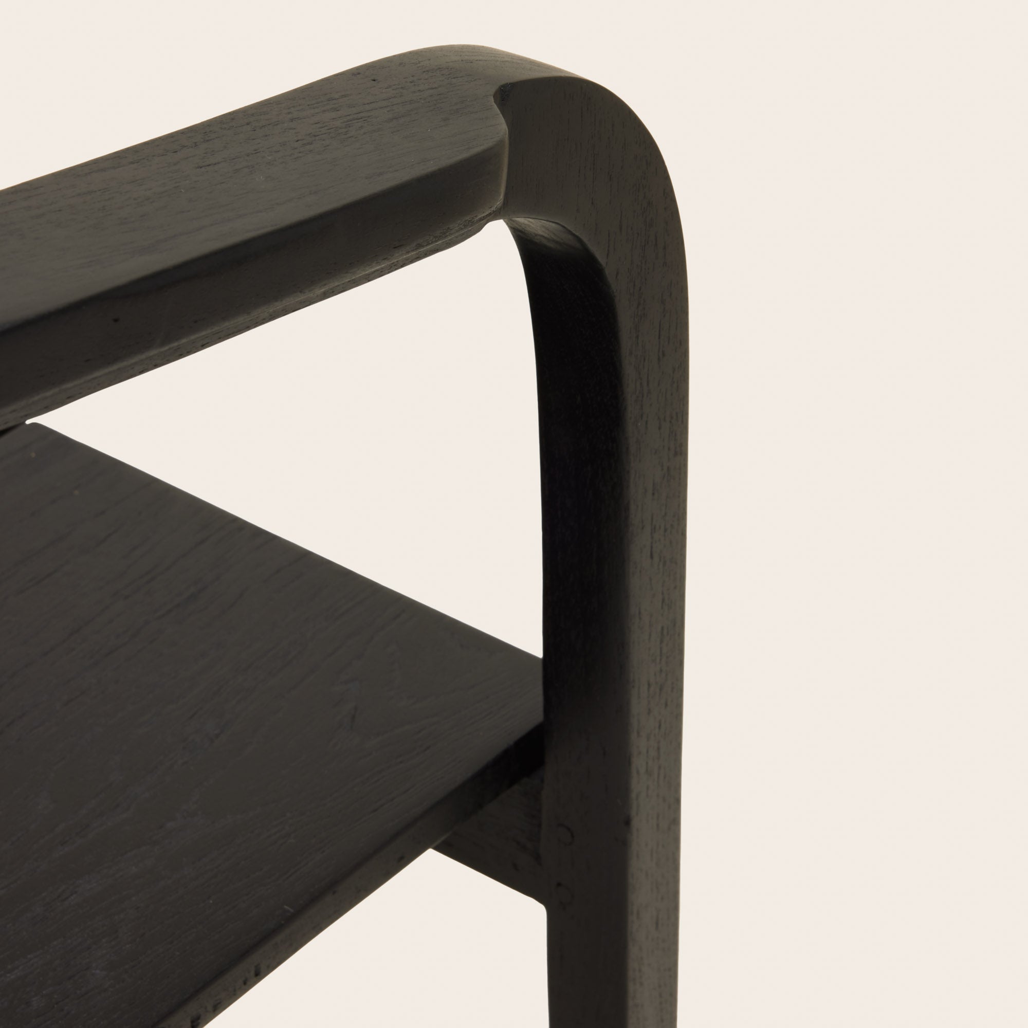 Chaise ALIXA teck recyclé et noir