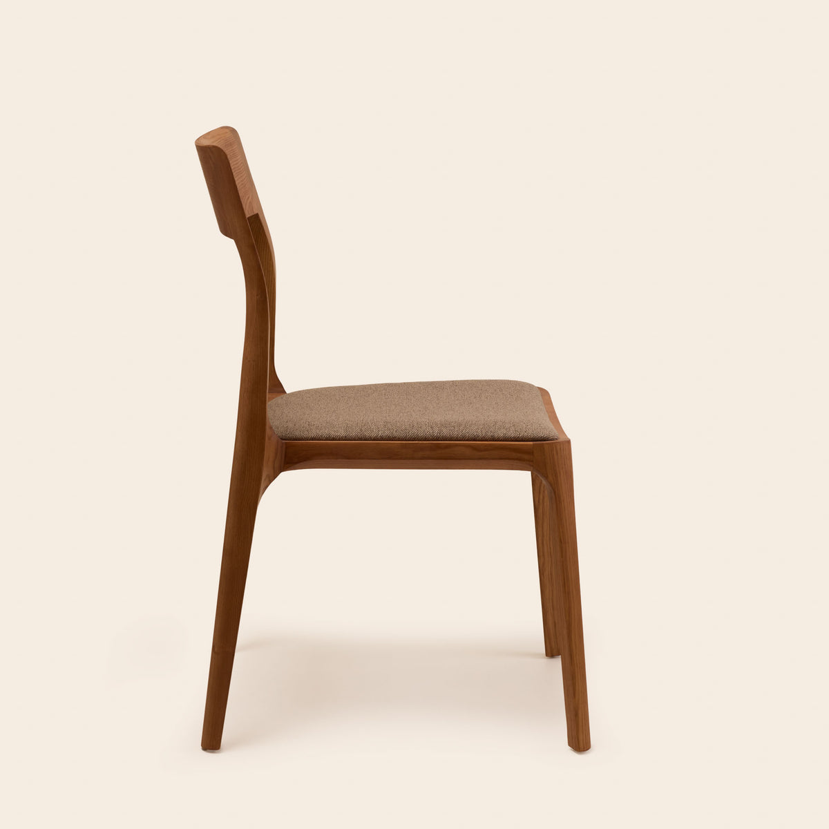 Chaise HARIELLE bois et taupe chiné