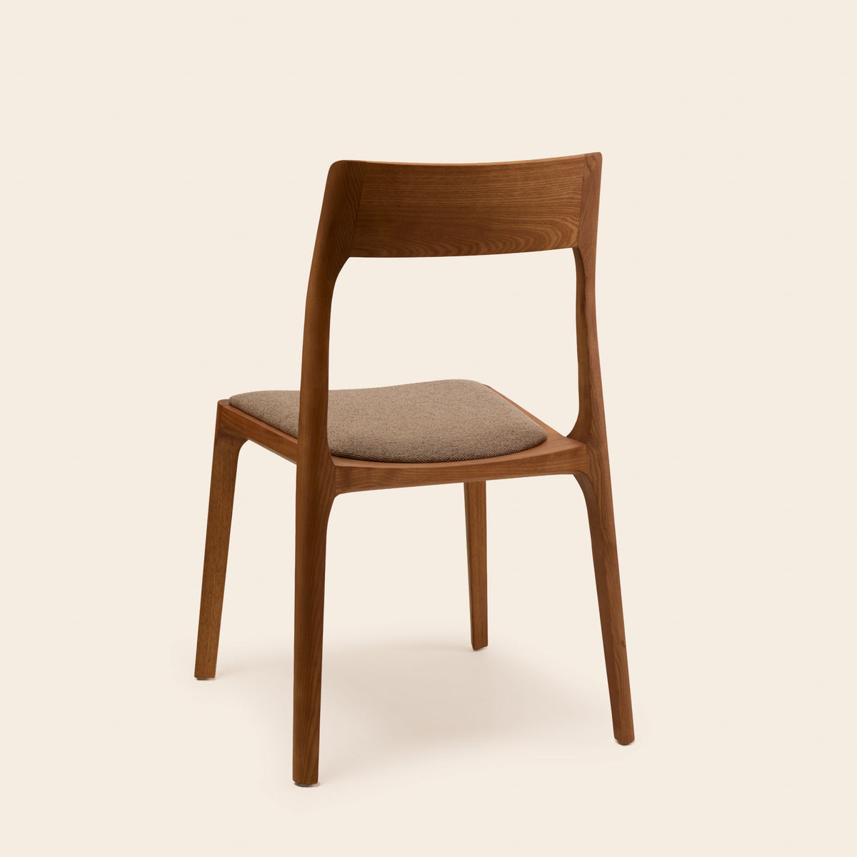 Chaise HARIELLE bois et taupe chiné