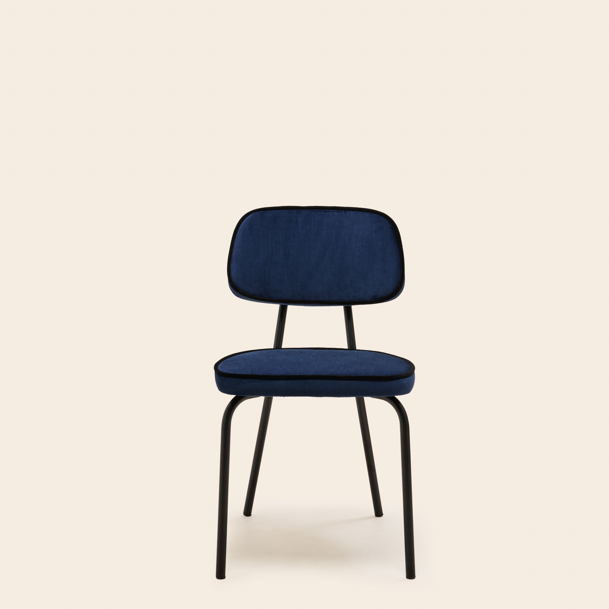Chaise YSABEAU dalila bleu nuit et noir