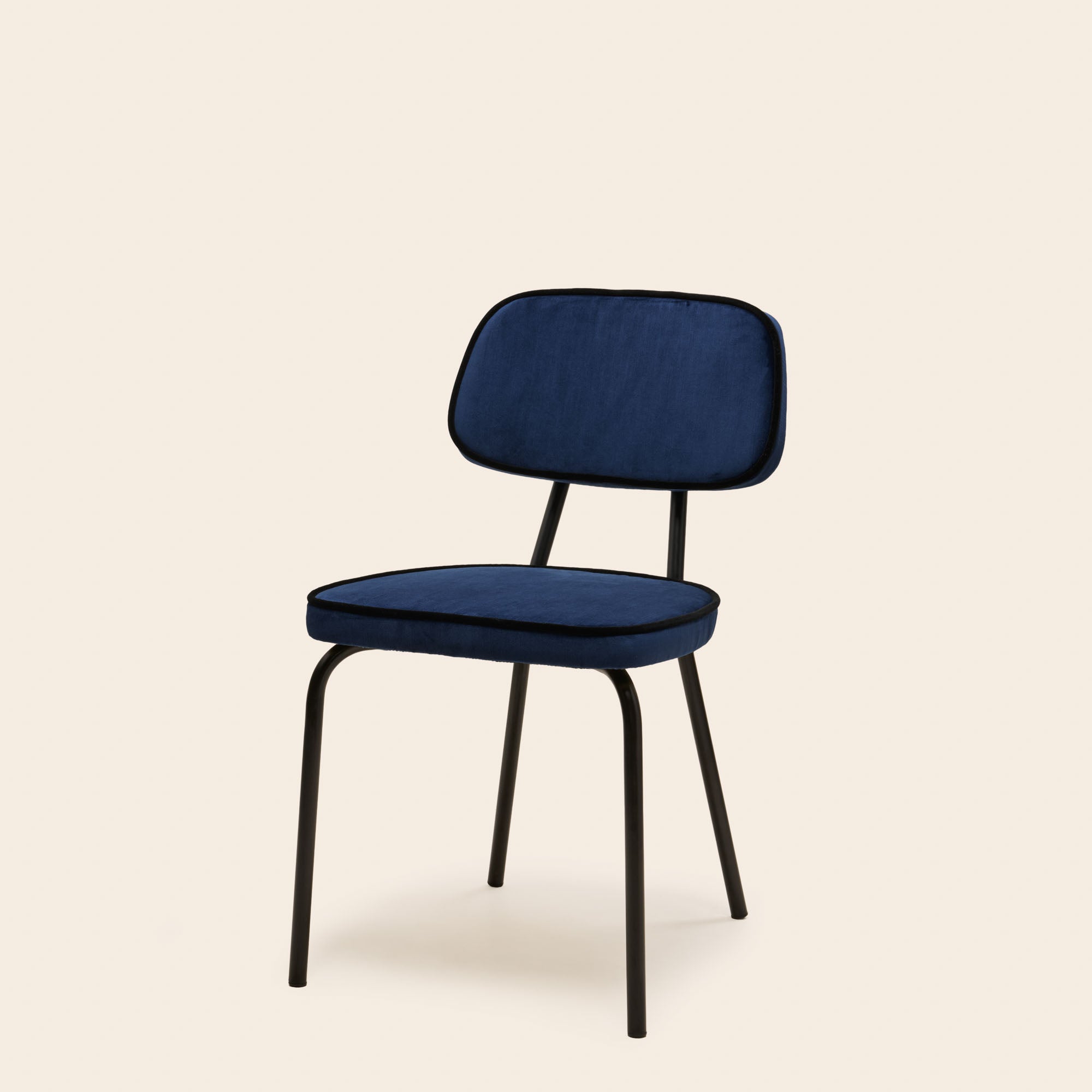 Chaise YSABEAU dalila bleu nuit et noir