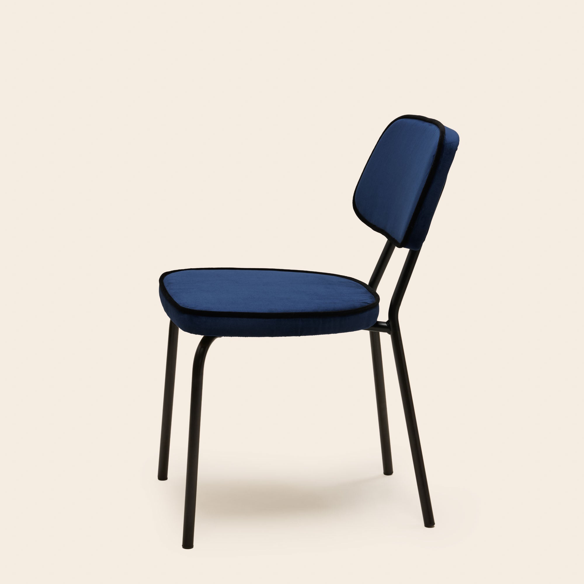 Chaise YSABEAU dalila bleu nuit et noir