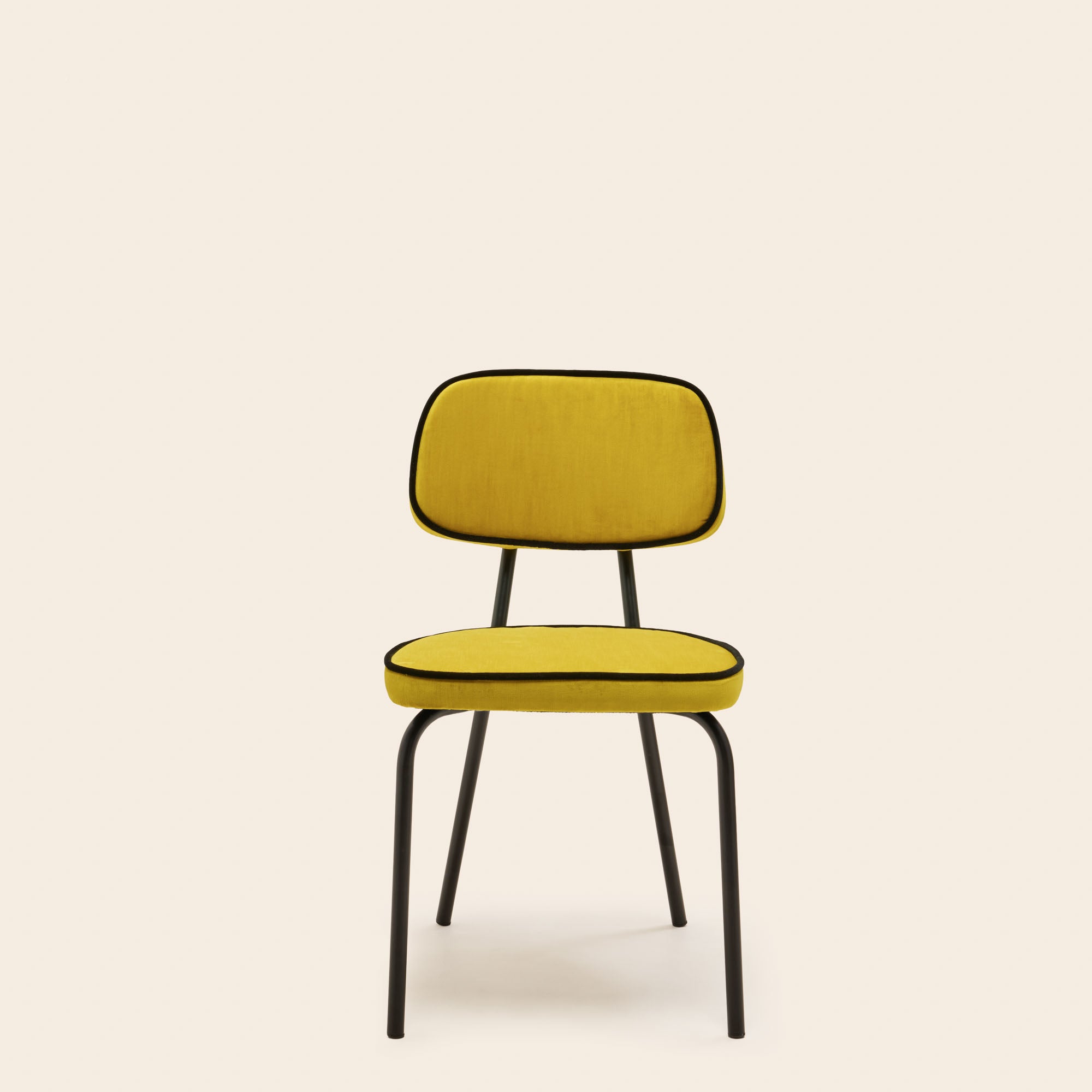 Chaise YSABEAU dalila jaune sulfure et noir