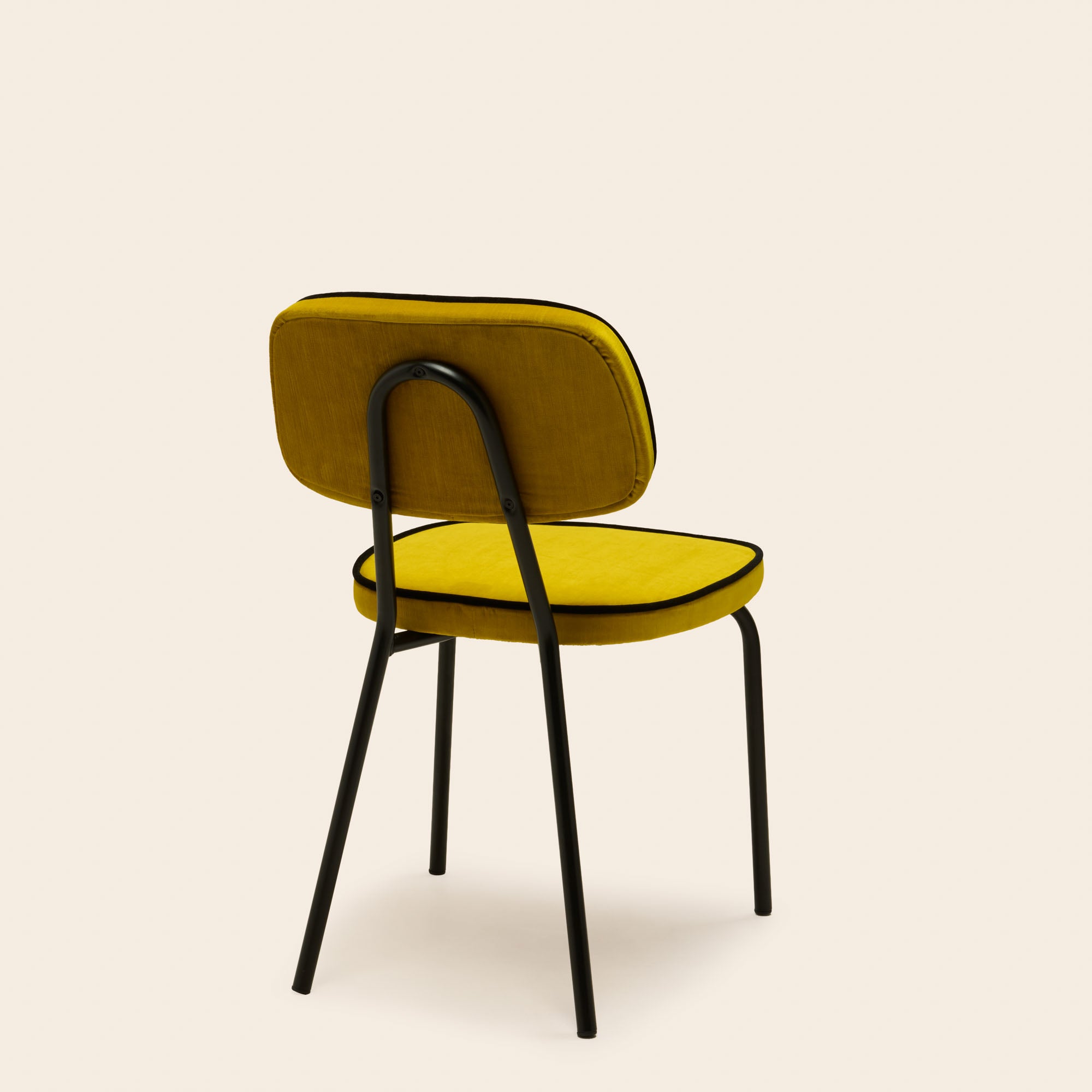 Chaise YSABEAU dalila jaune sulfure et noir
