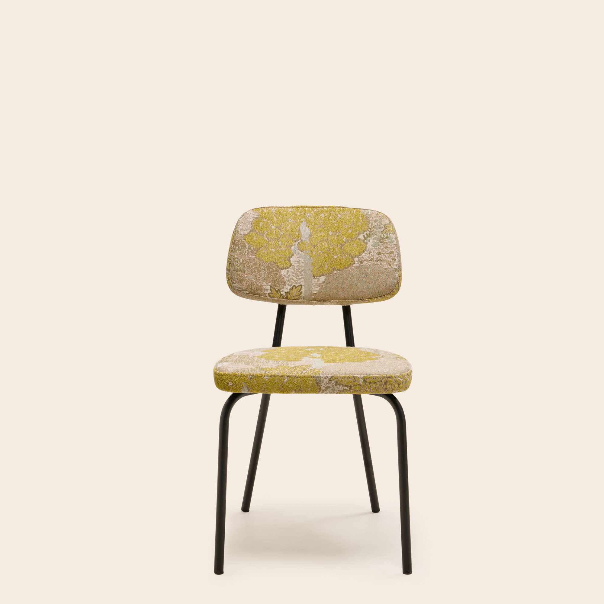 Chaise YSABEAU alisia jaune sufure naturel