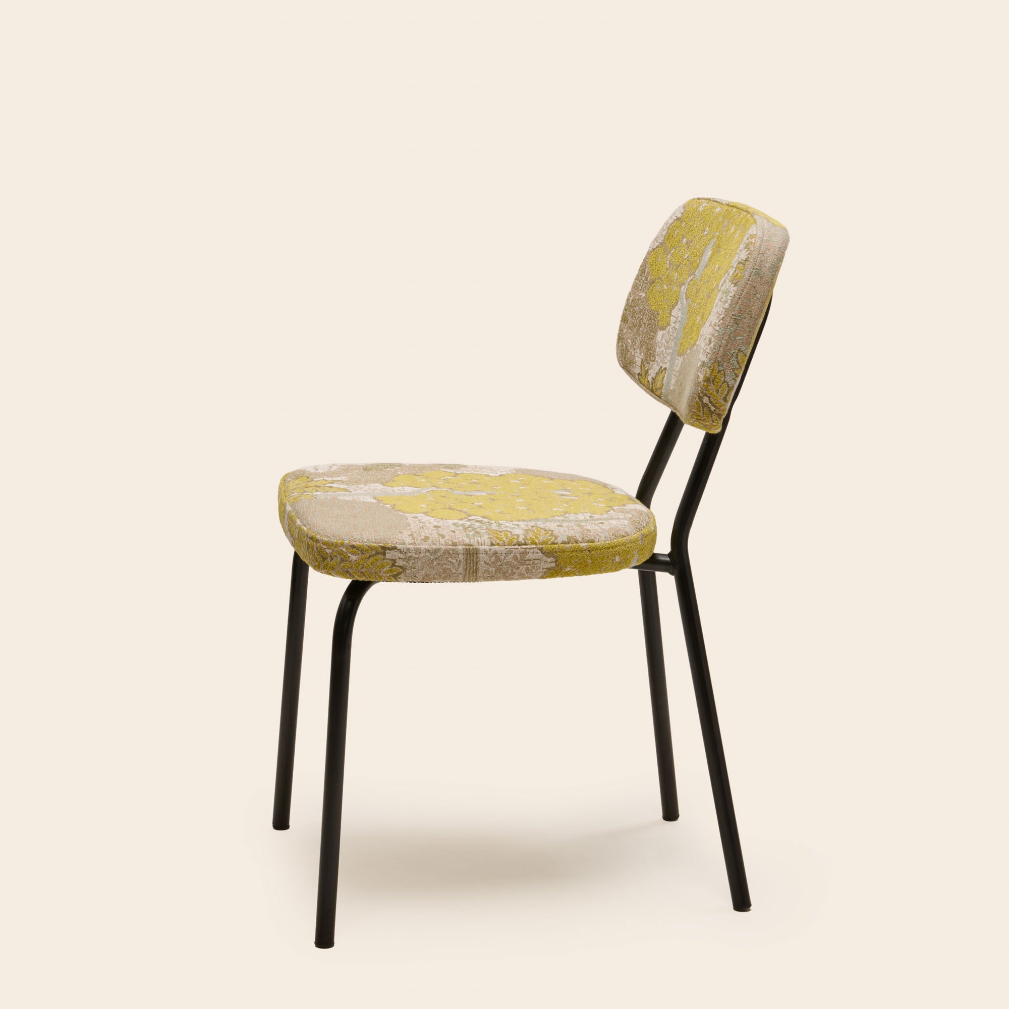 Chaise YSABEAU alisia jaune sufure naturel