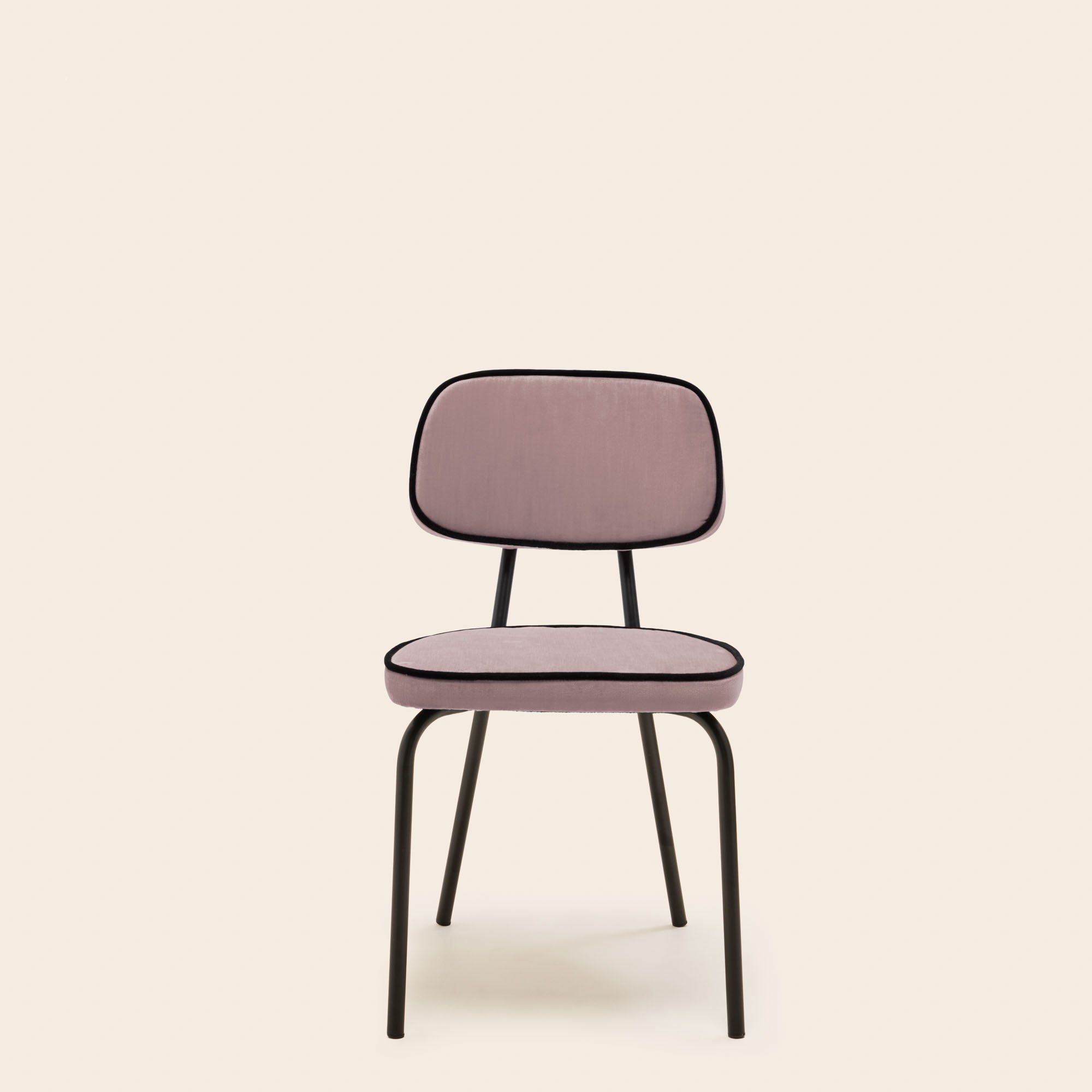 Chaise YSABEAU dalila nacre rose et noir
