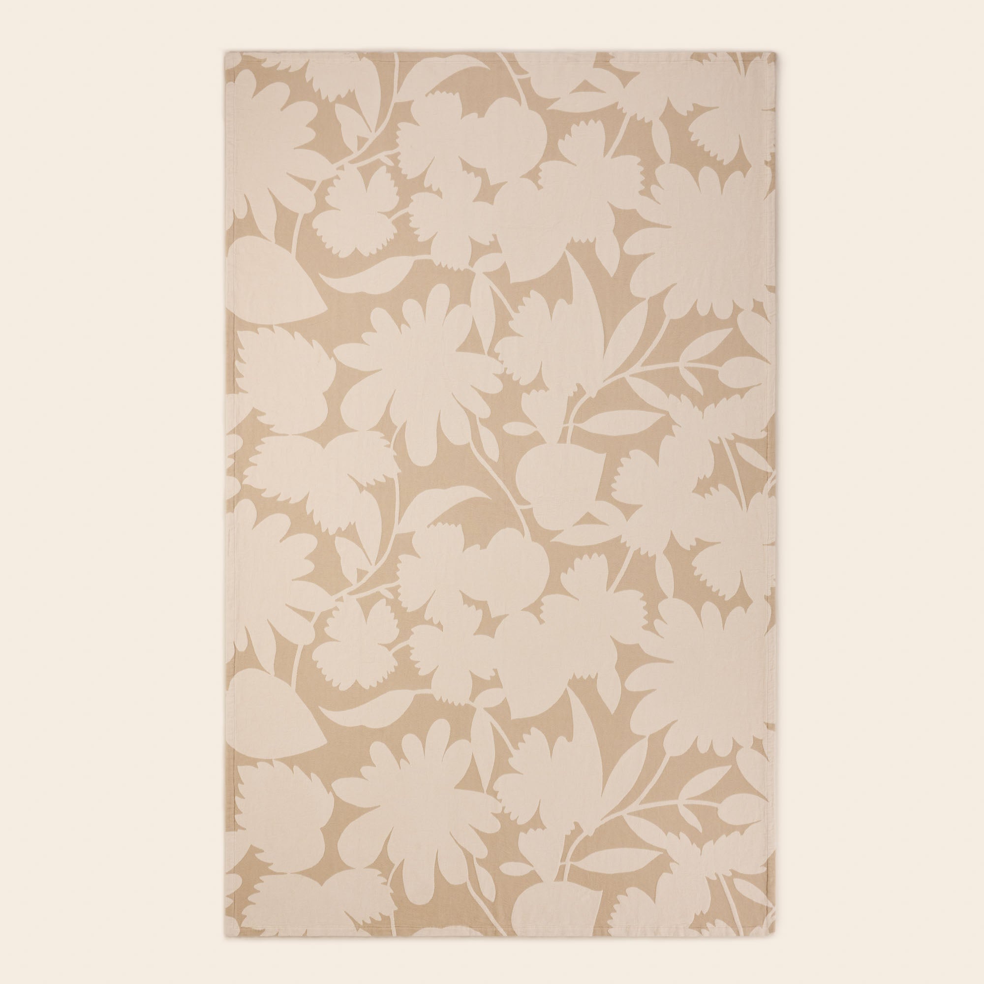 Couvre-lit FLAURIA ivoire et beige chaud