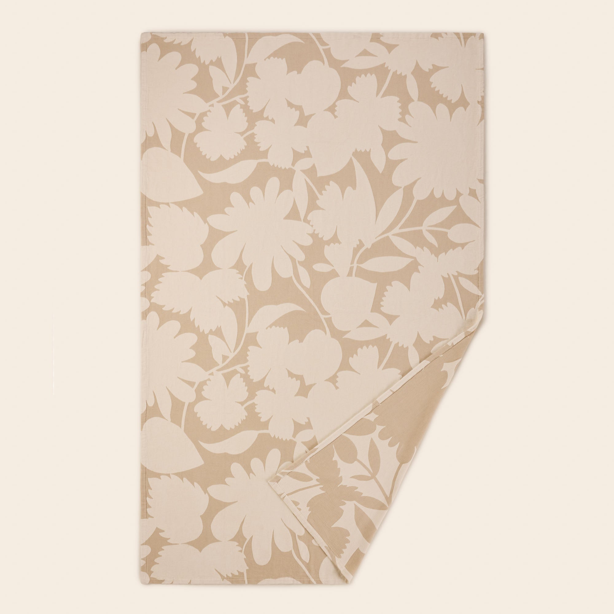 Couvre-lit FLAURIA ivoire et beige chaud