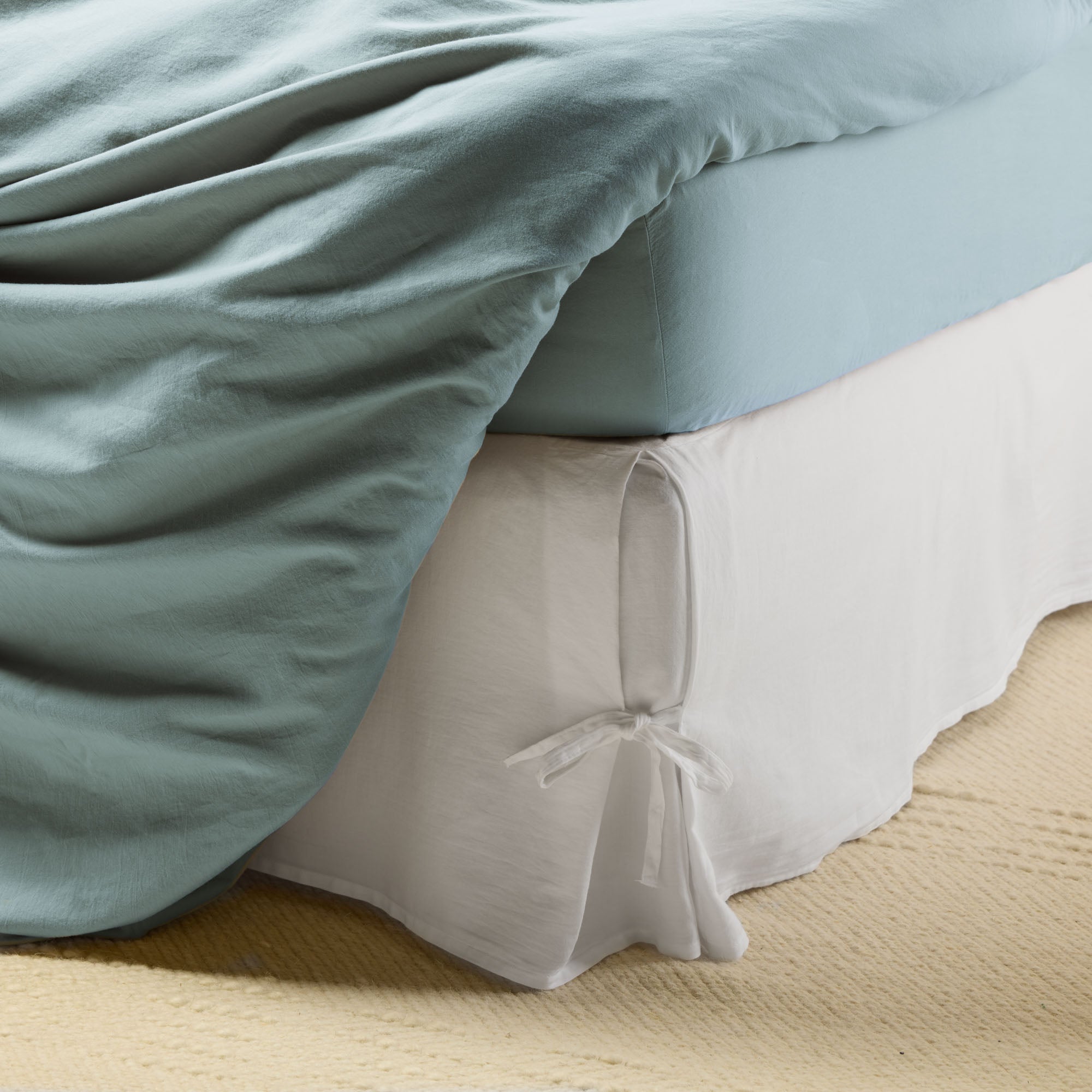 Drap Housse SATHEENE vert eucalyptus