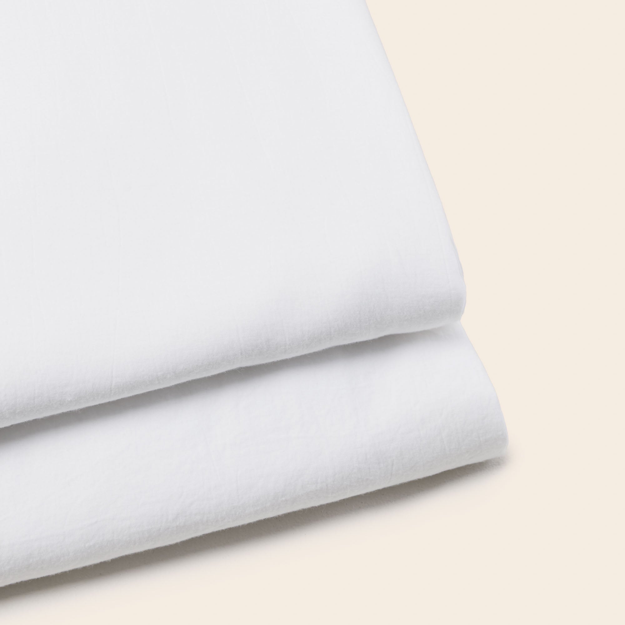 Drap plat SATHEENE simplement blanc