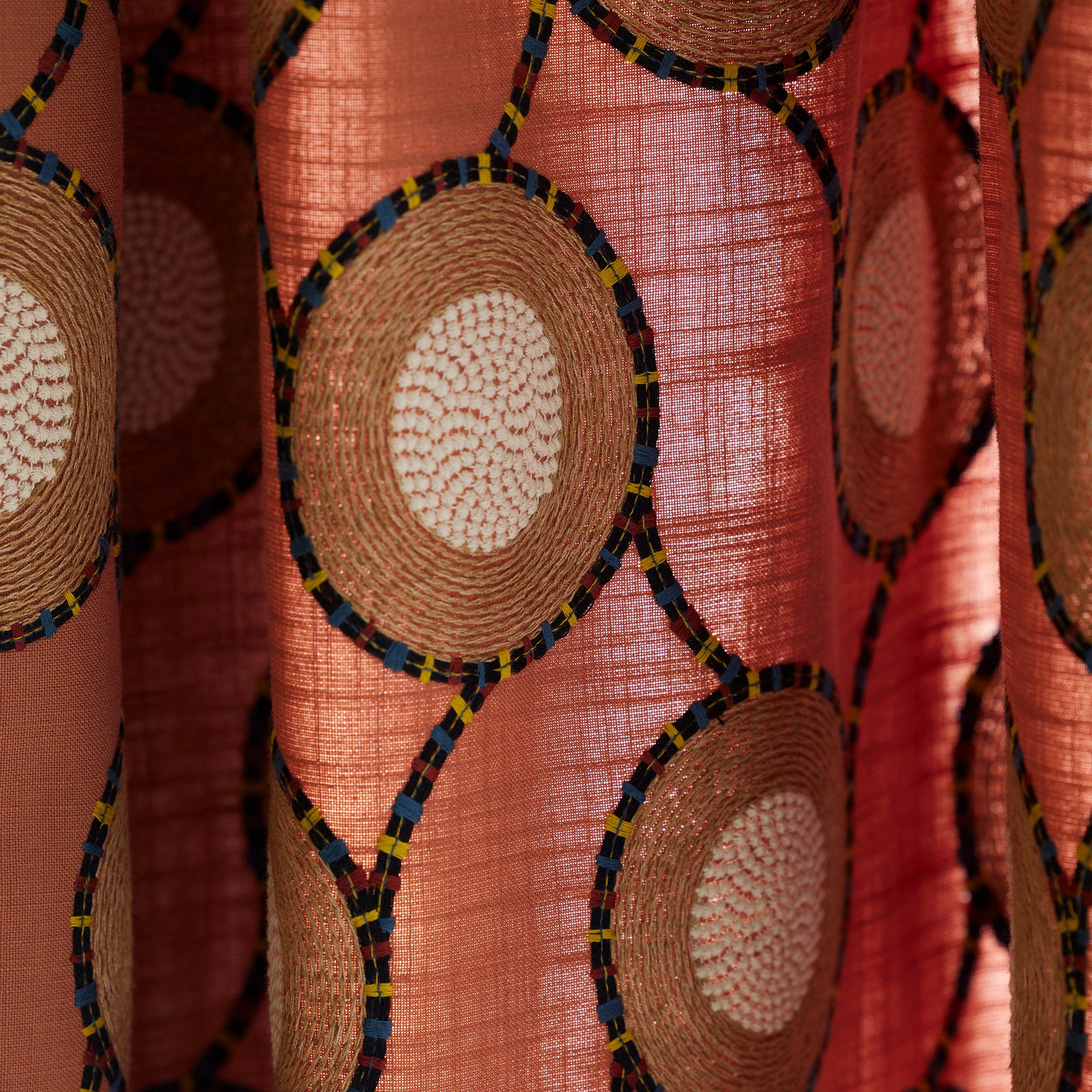 Echantillon IDRISSA terracotta et noir