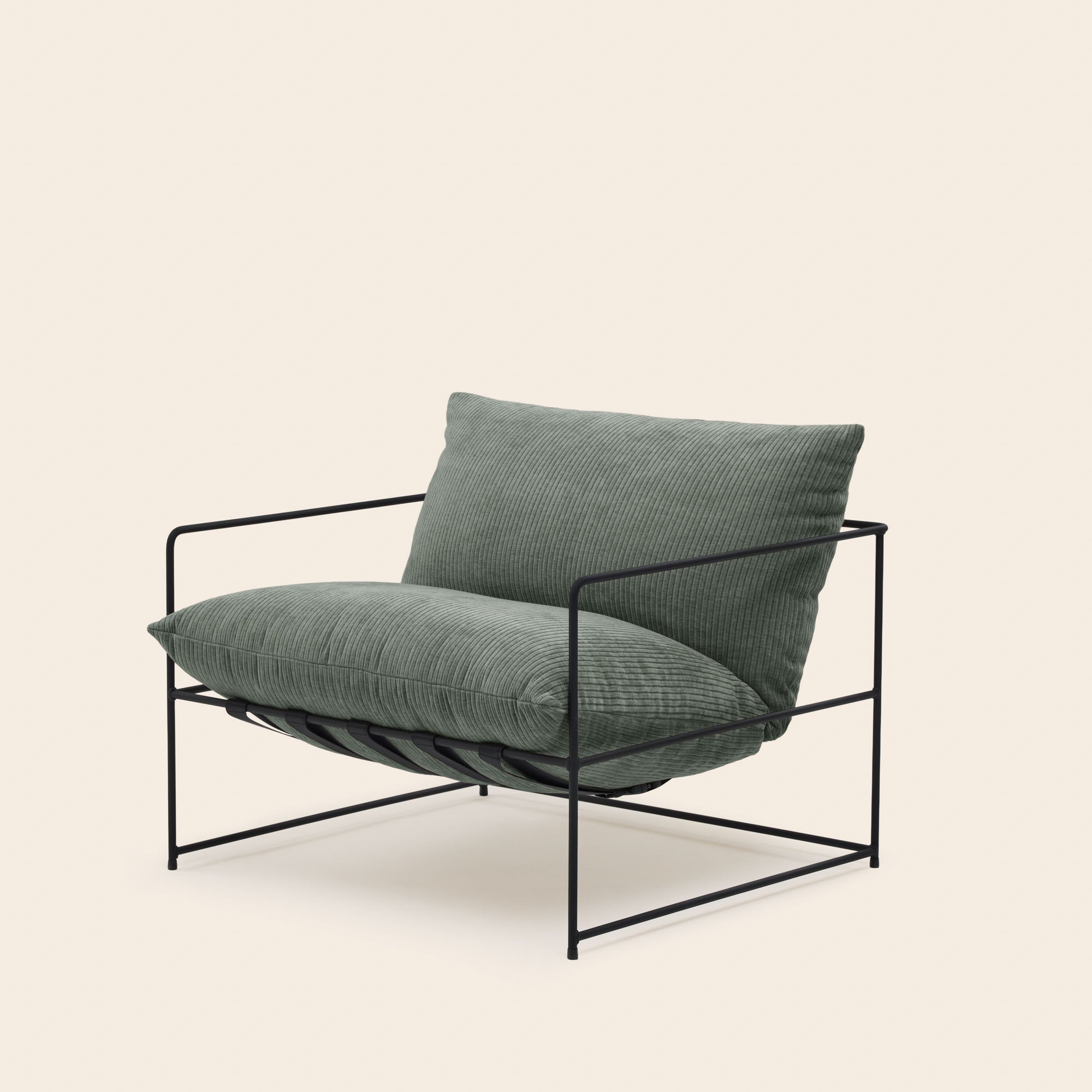Fauteuil ALCENO racer kaki grisé