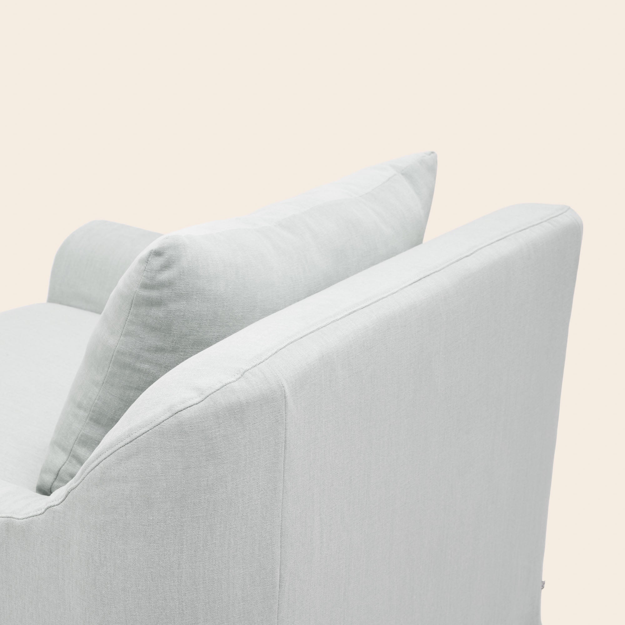 Fauteuil CLARIBEL toile nuage