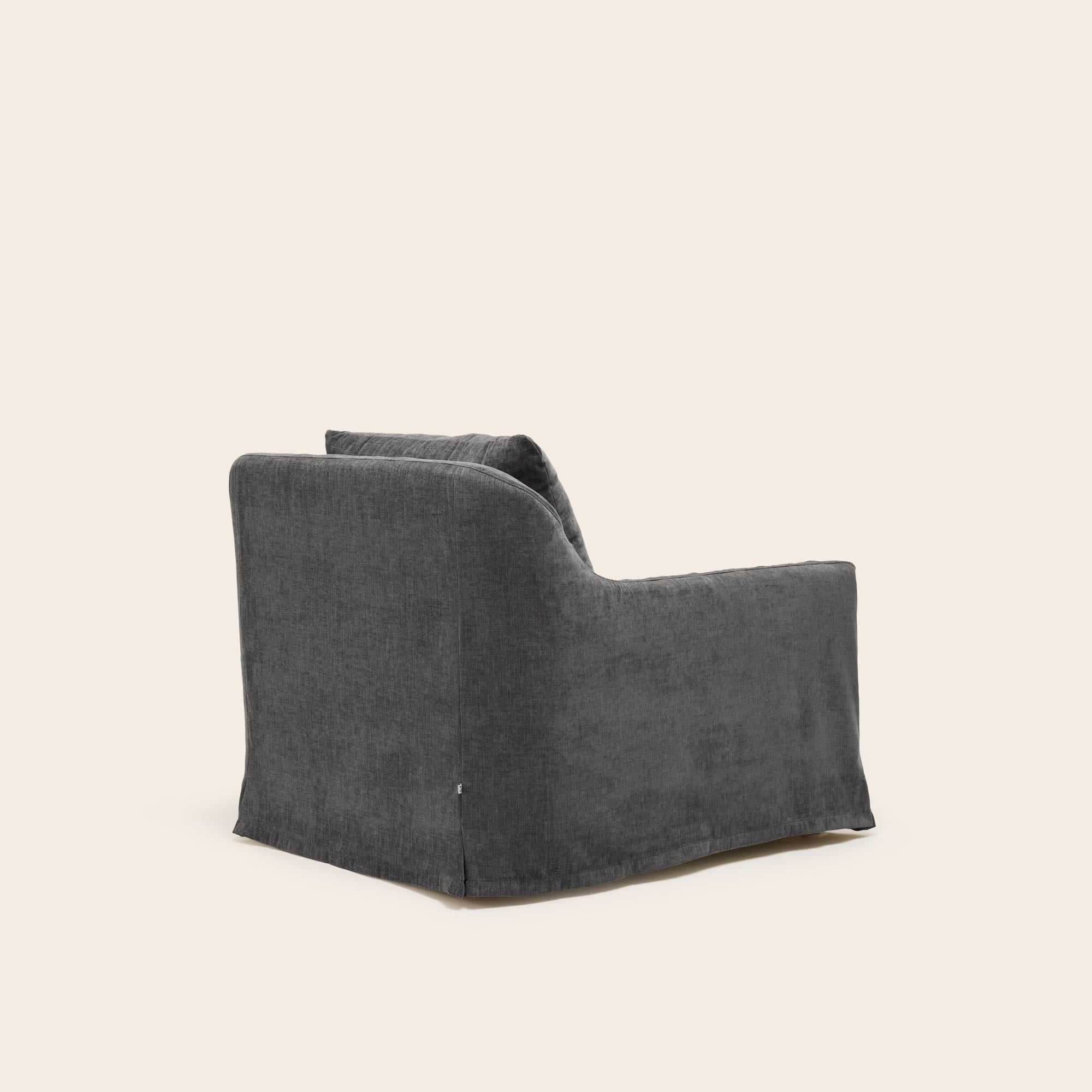Fauteuil CLARIBEL chenille gris graphite