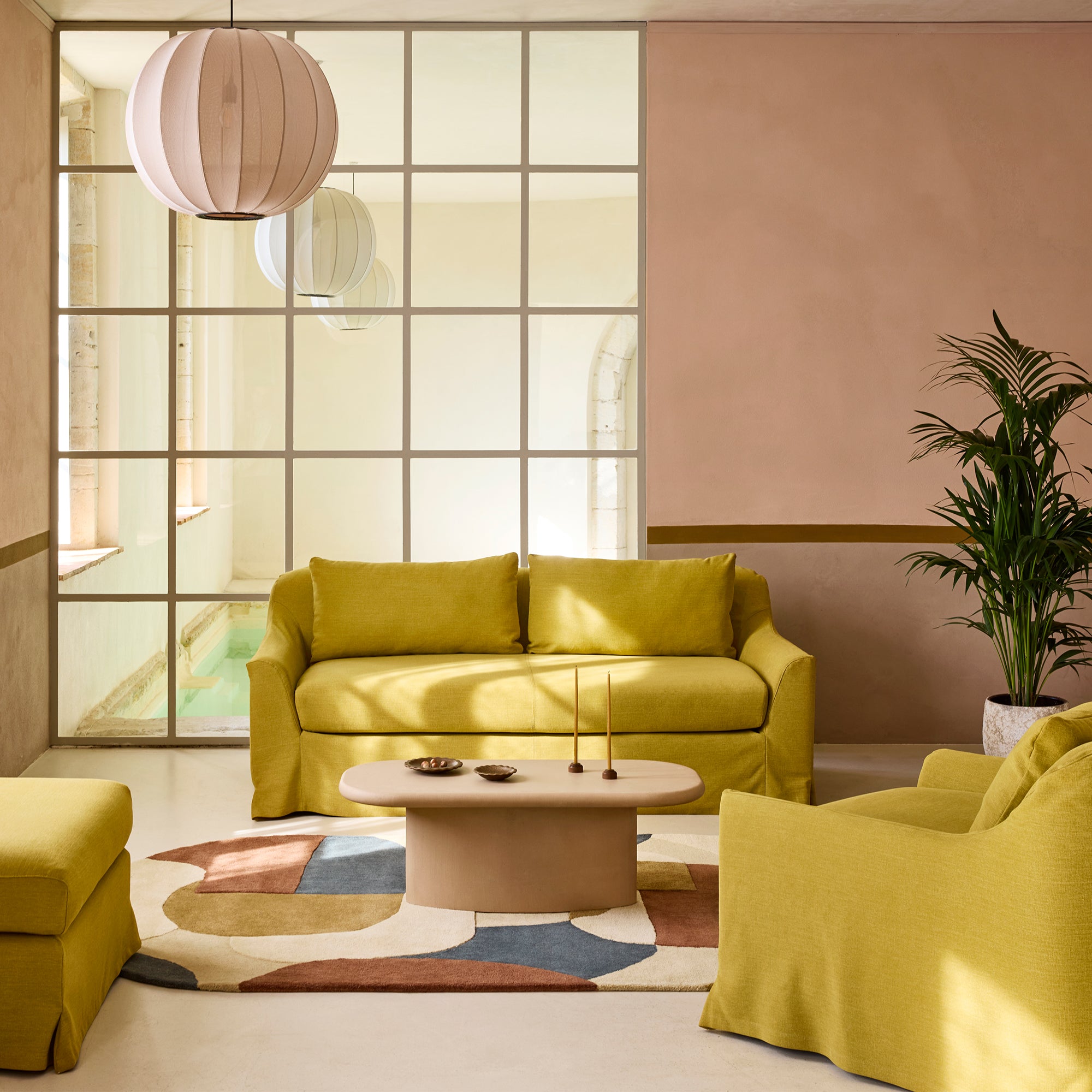 Fauteuil CLARIBEL barbate curry