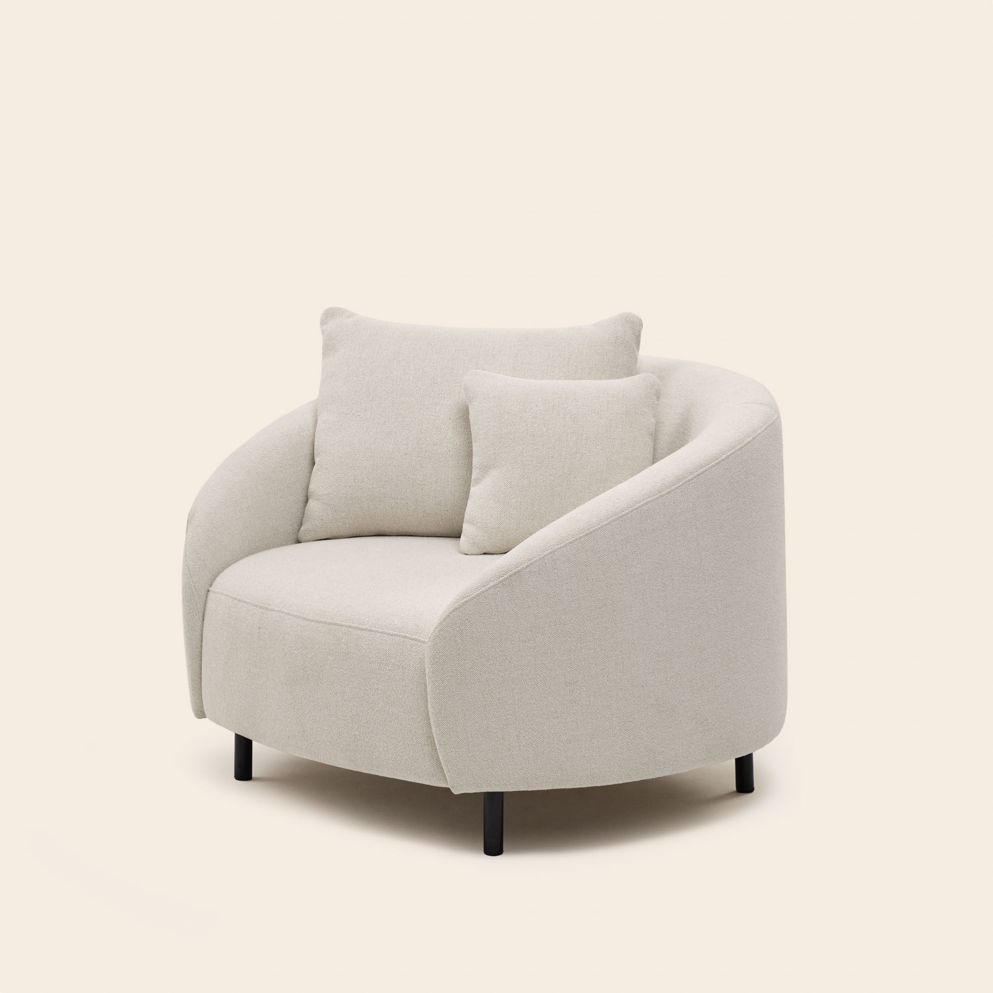 Fauteuil JULIKA glory ivoire