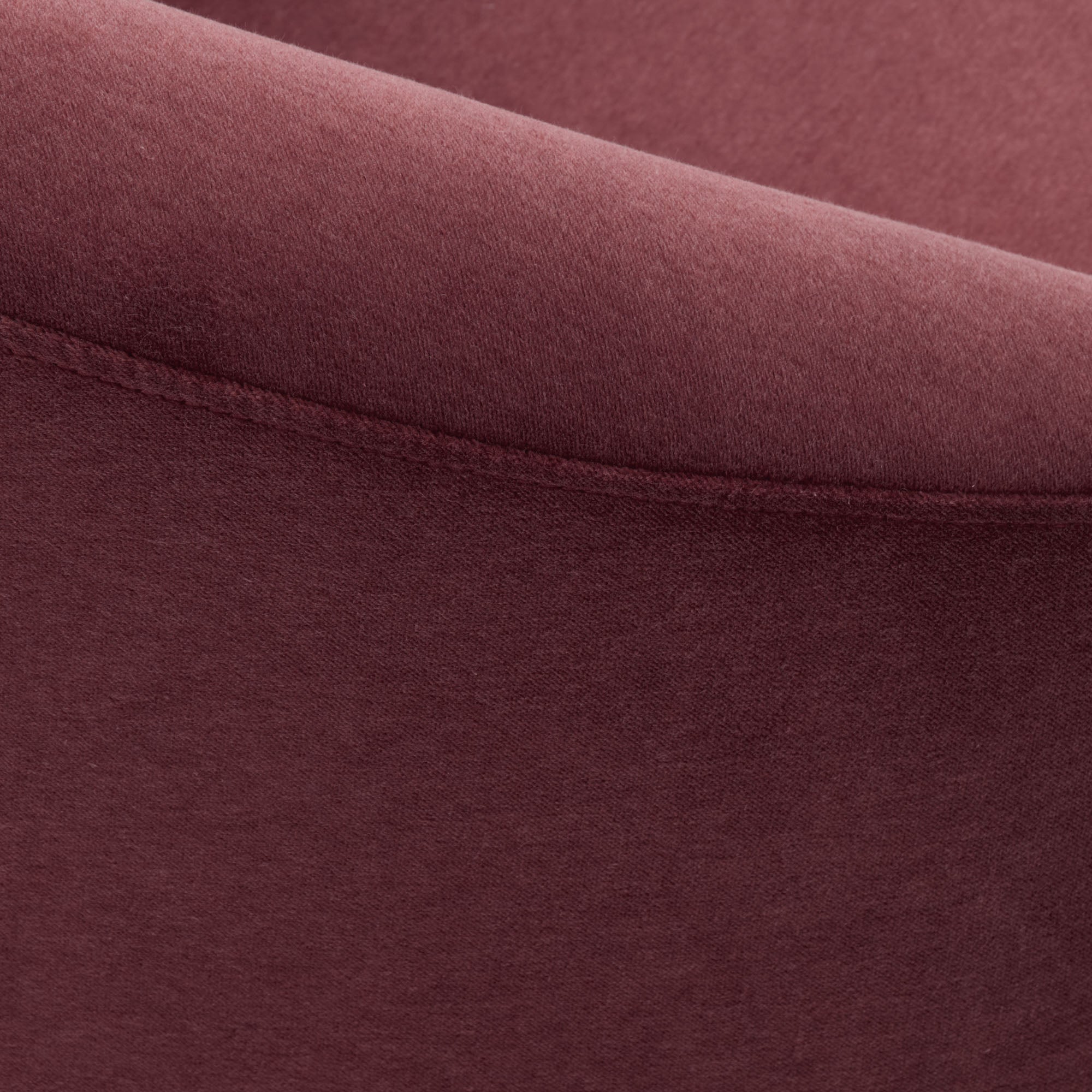 Fauteuil JULIKA velours aubergine douce