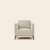 Fauteuil ODELLE natté écru