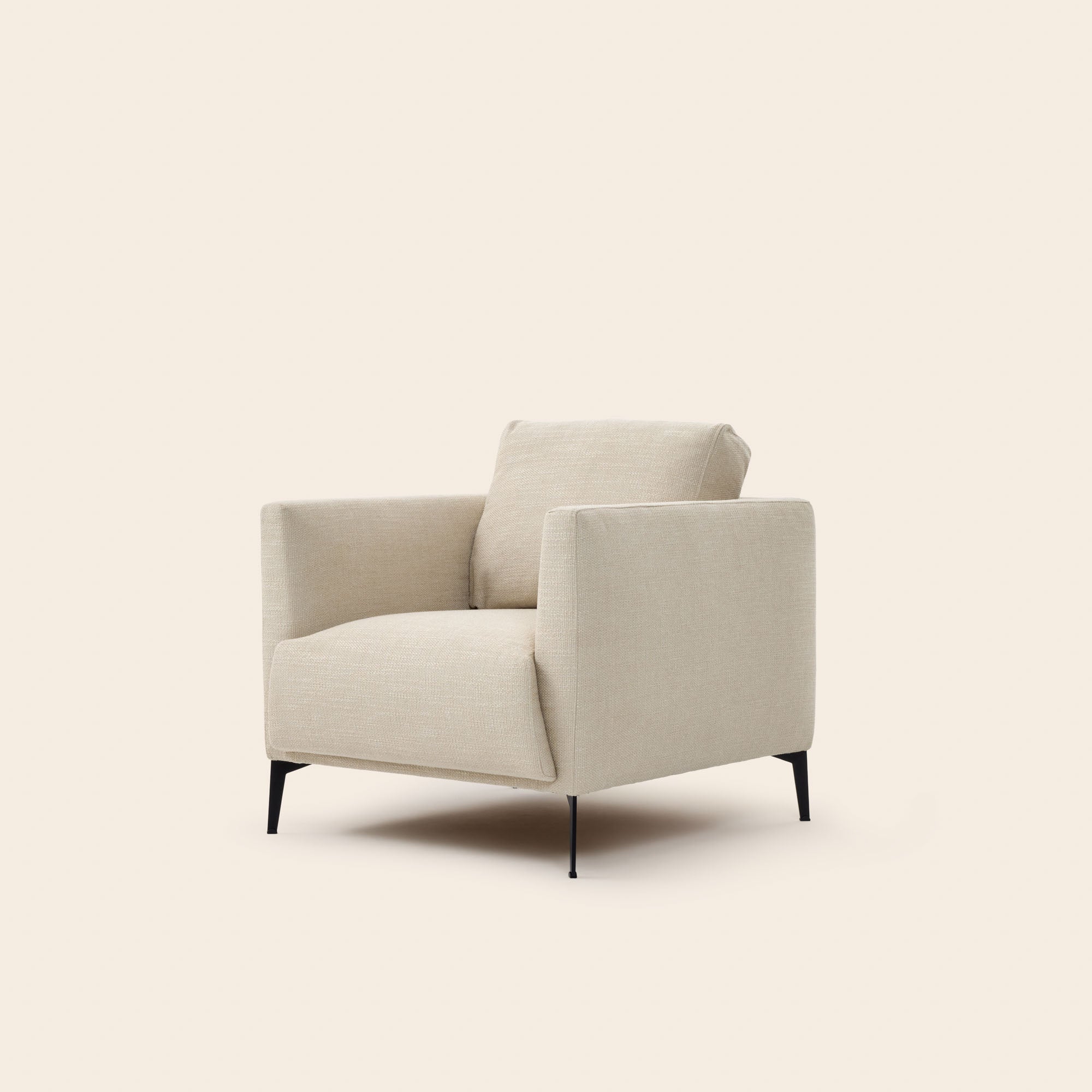 Fauteuil ODELLE natté écru