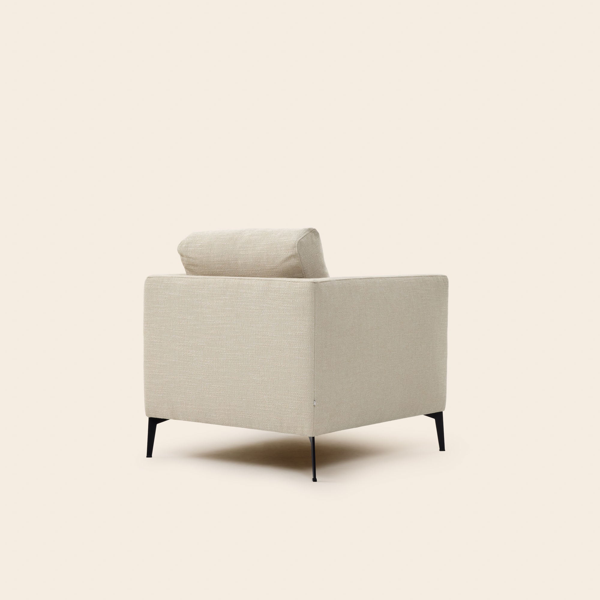 Fauteuil ODELLE natté écru