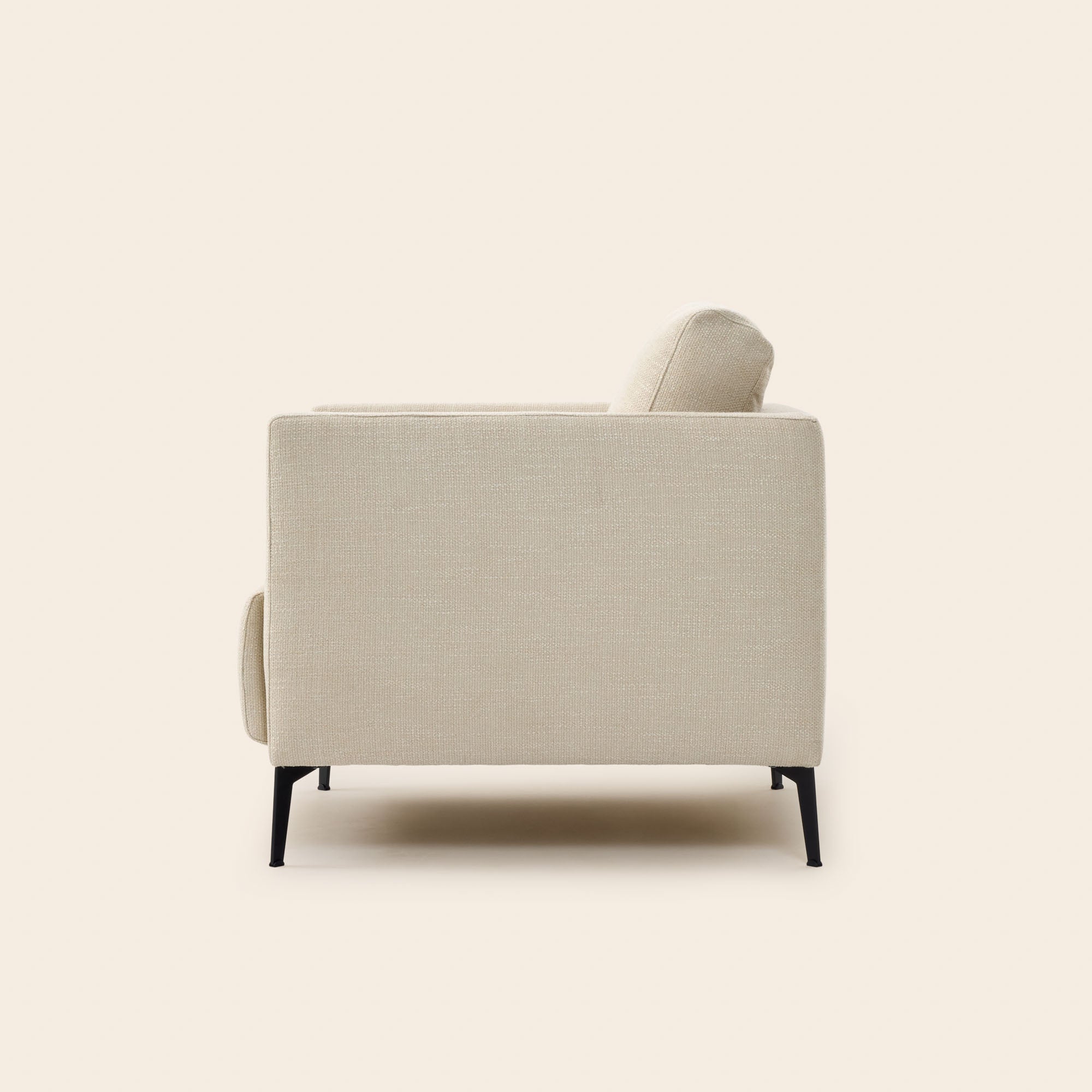 Fauteuil ODELLE natté écru