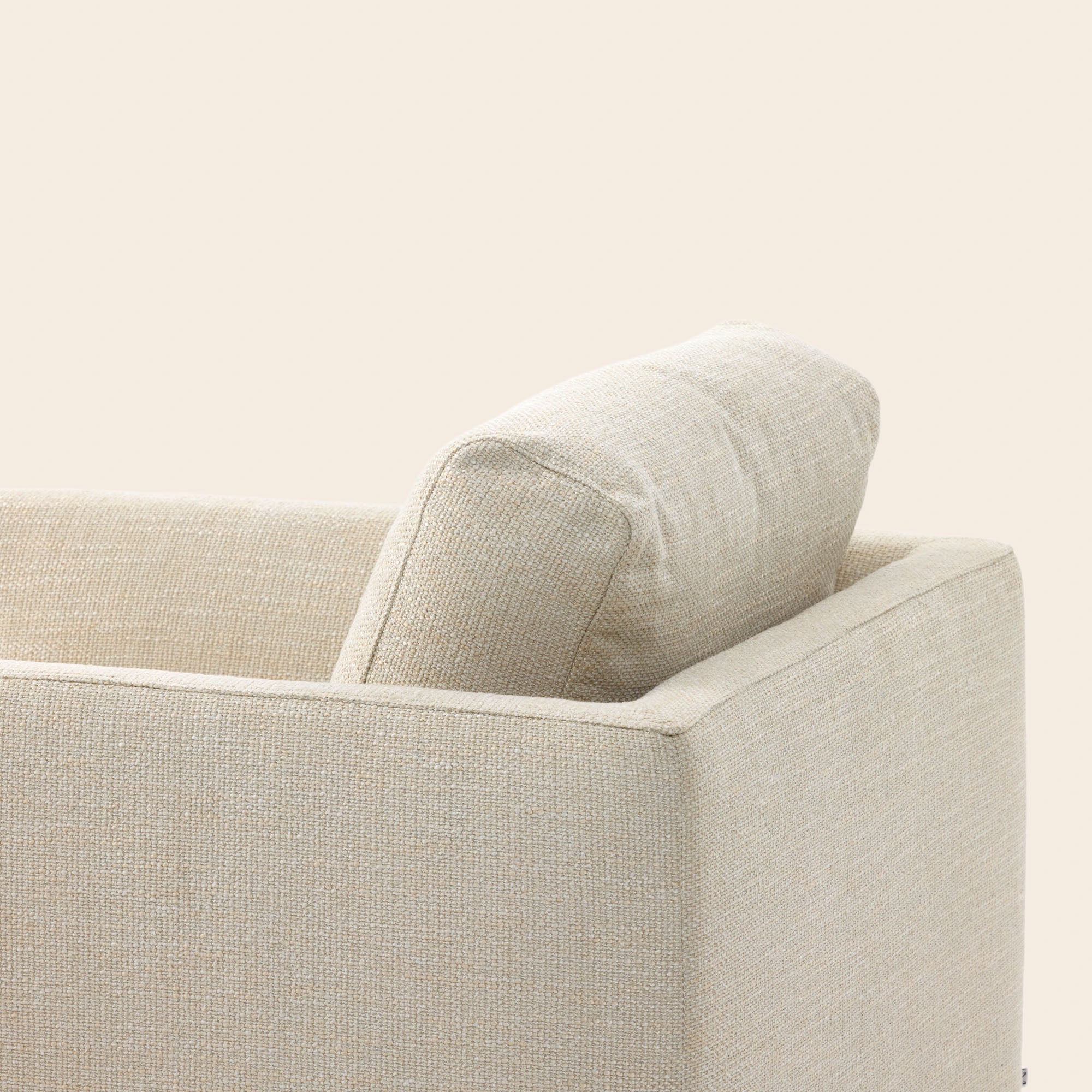 Fauteuil ODELLE natté écru