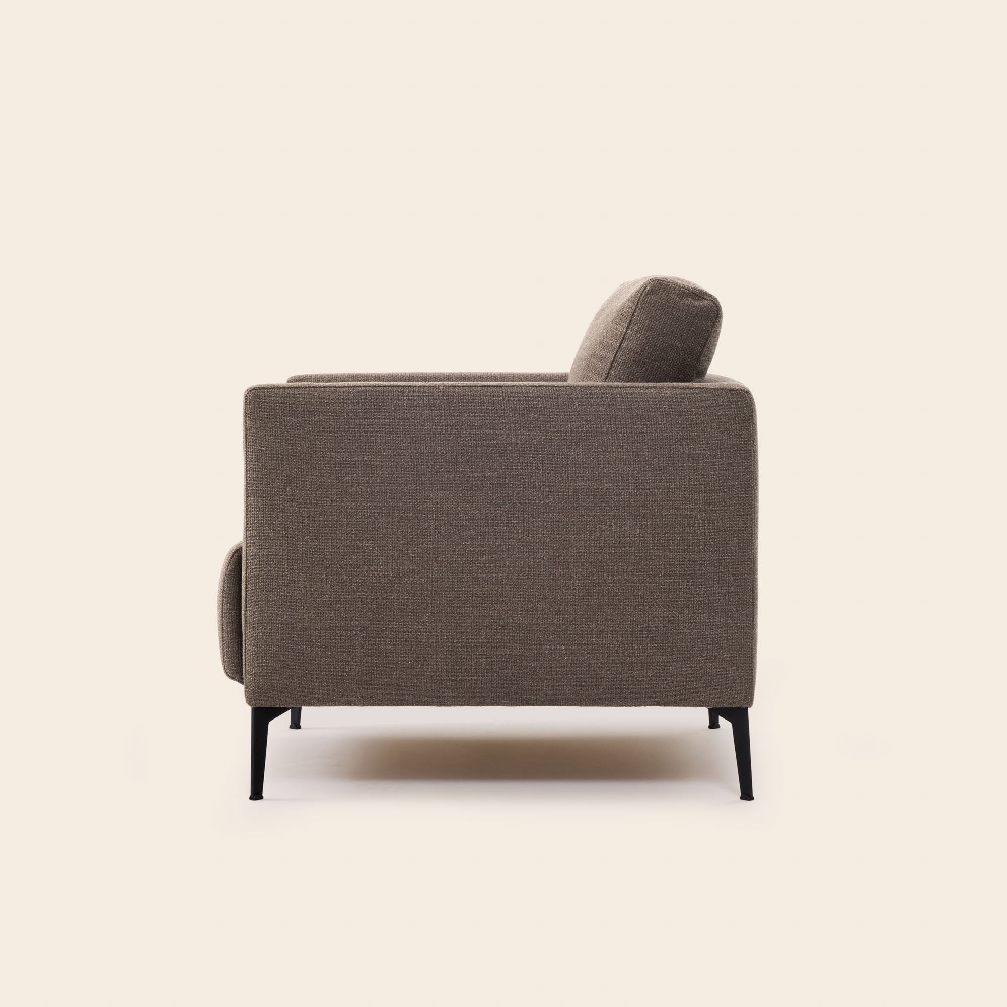 Fauteuil ODELLE natté taupe