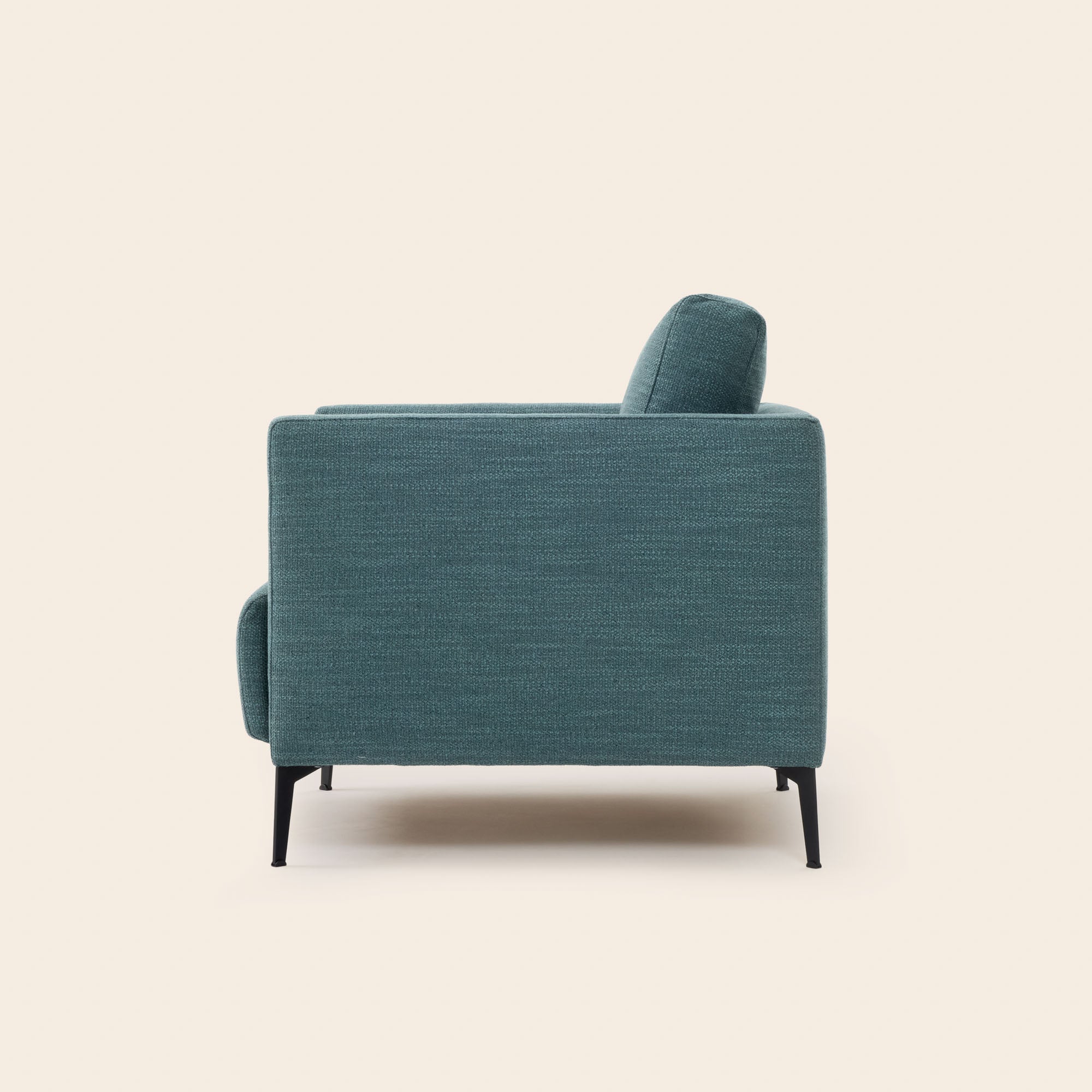 Fauteuil ODELLE natté vert de gris