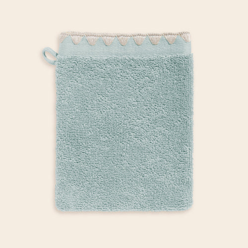 Madura - NERYDA Celadon and Beige Washcloth