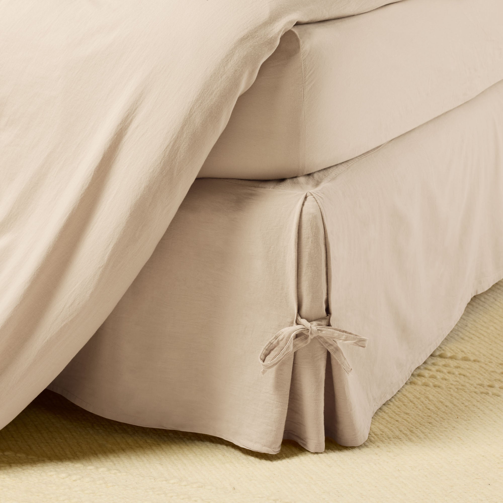 Housse de couette SATHEENE beige nude